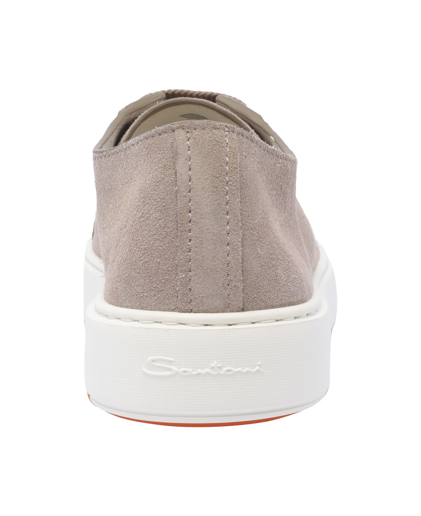 Santoni Leather Sneakers - Beige