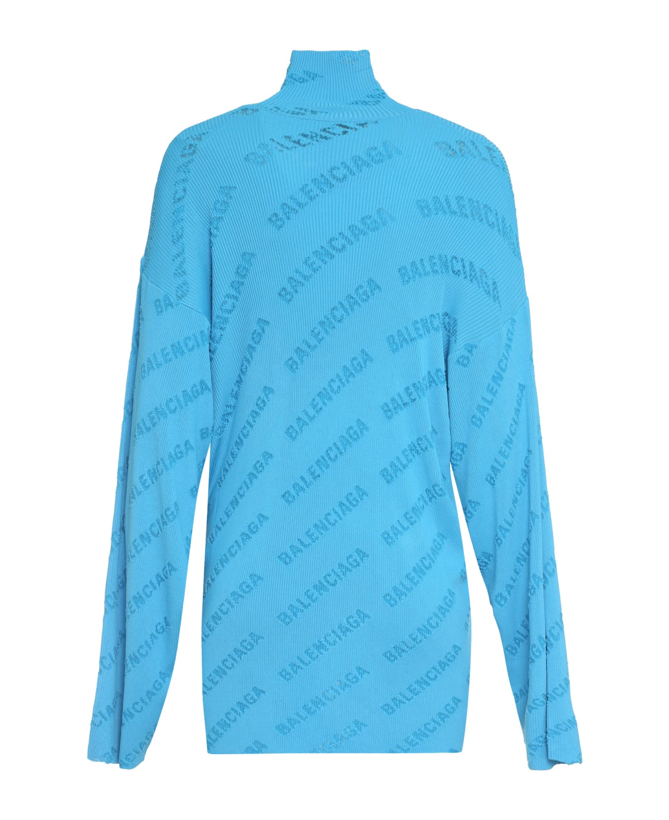 Balenciaga Turtleneck Sweater - Light Blue