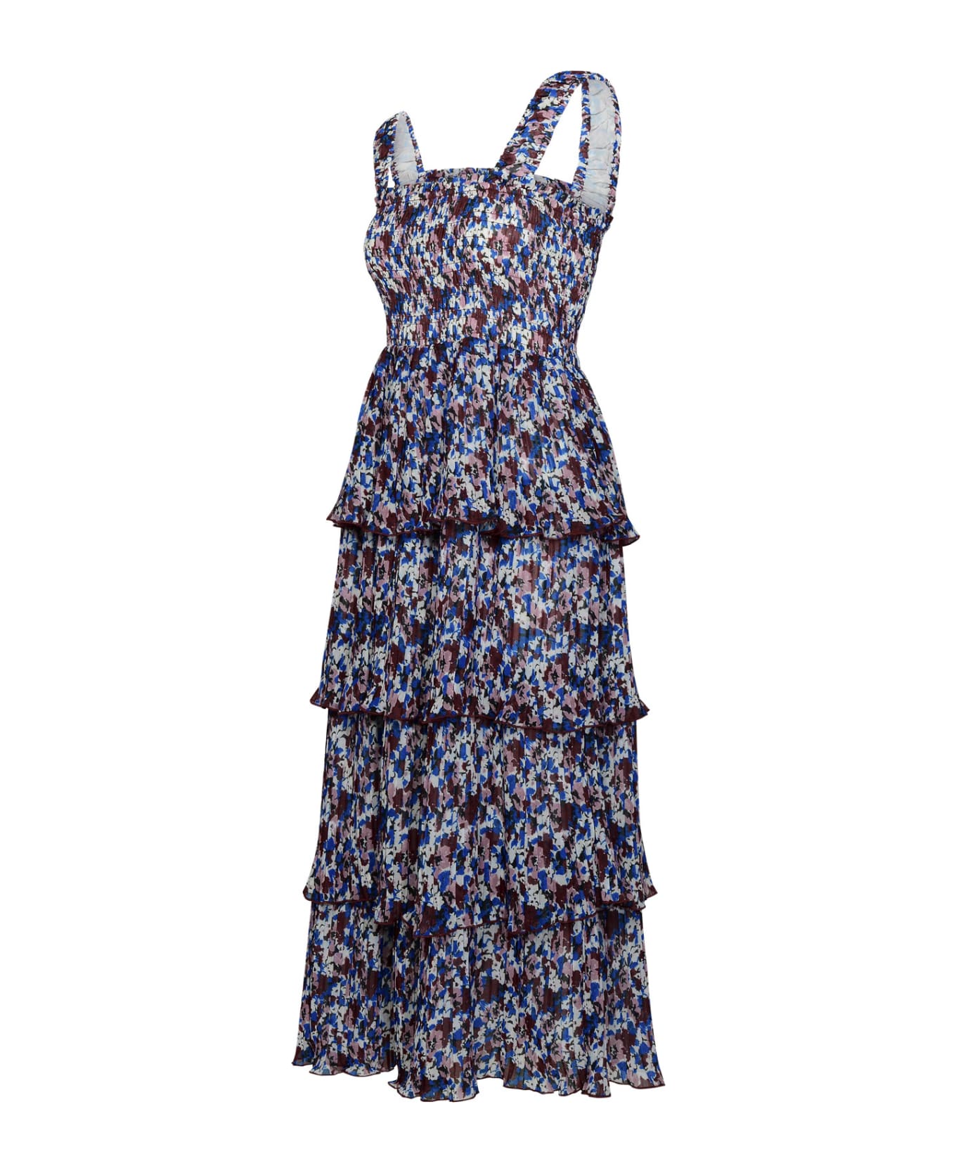 Ganni Multicolor Polyester Dress - Multicolor ワンピース＆ドレス