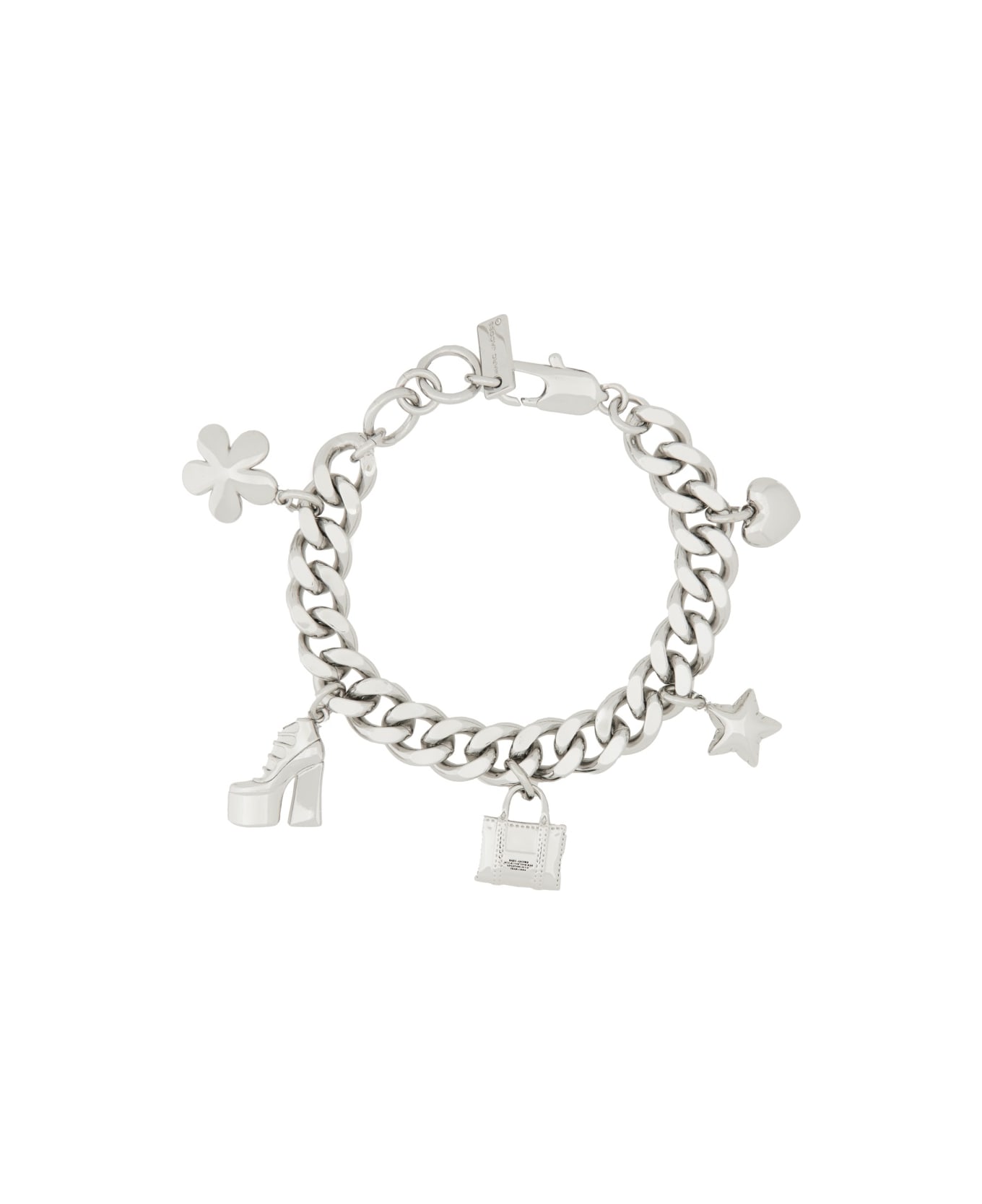 Marc Jacobs The Mini Icon Charm Chain Bracelet - SILVER