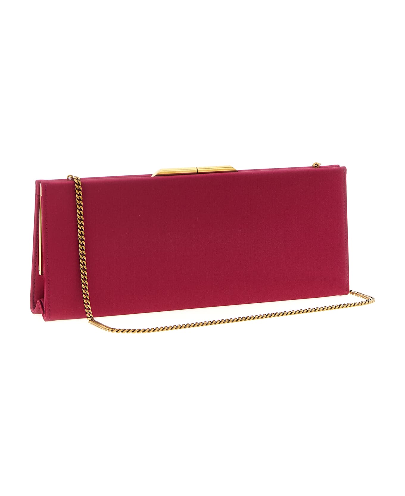 Saint Laurent 
midnight Piccola
 Clutch - Fuchsia