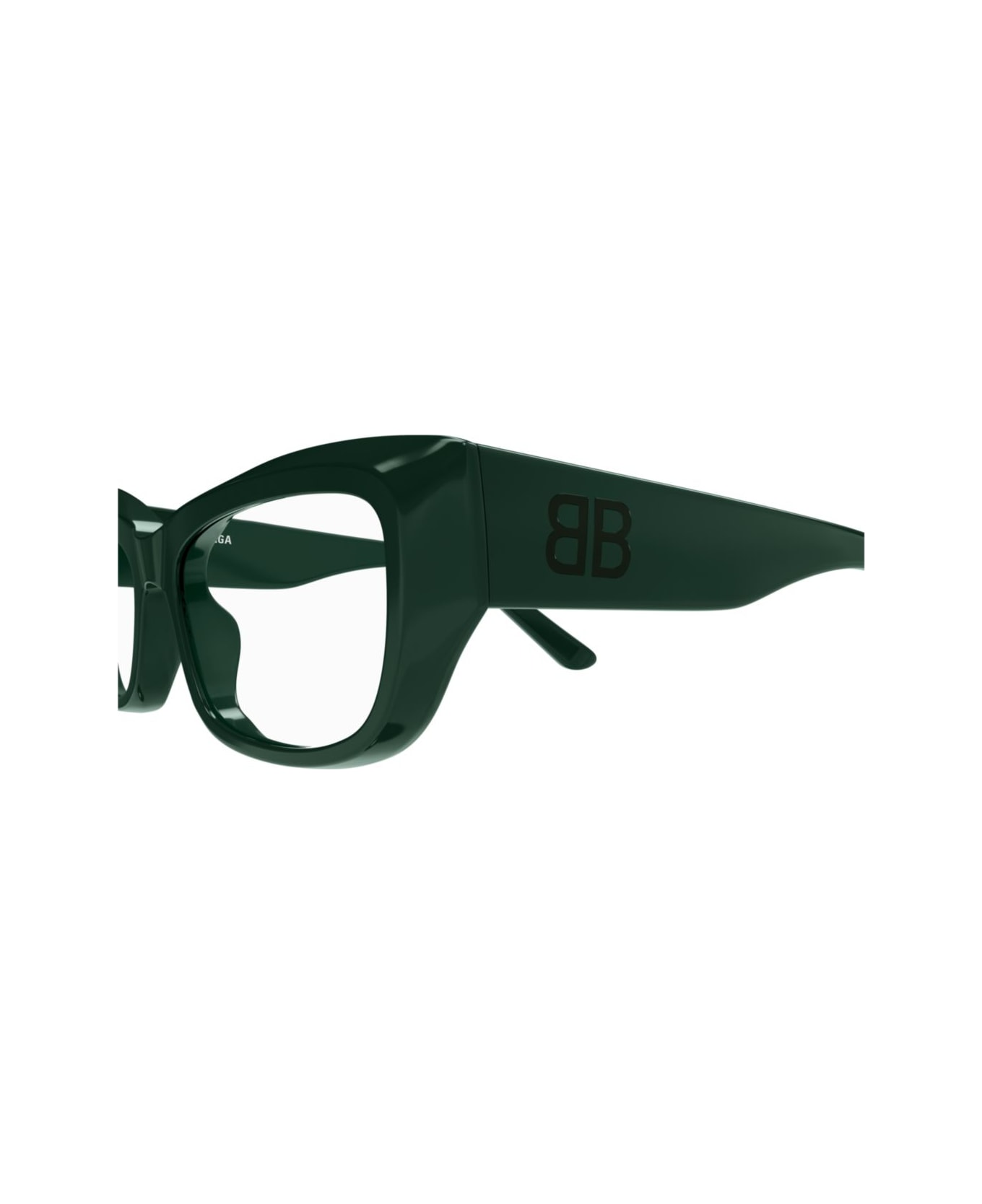 Balenciaga Eyewear Bb0399o-004green-green-transparent - GREEN-GREEN-TRANSPARENT