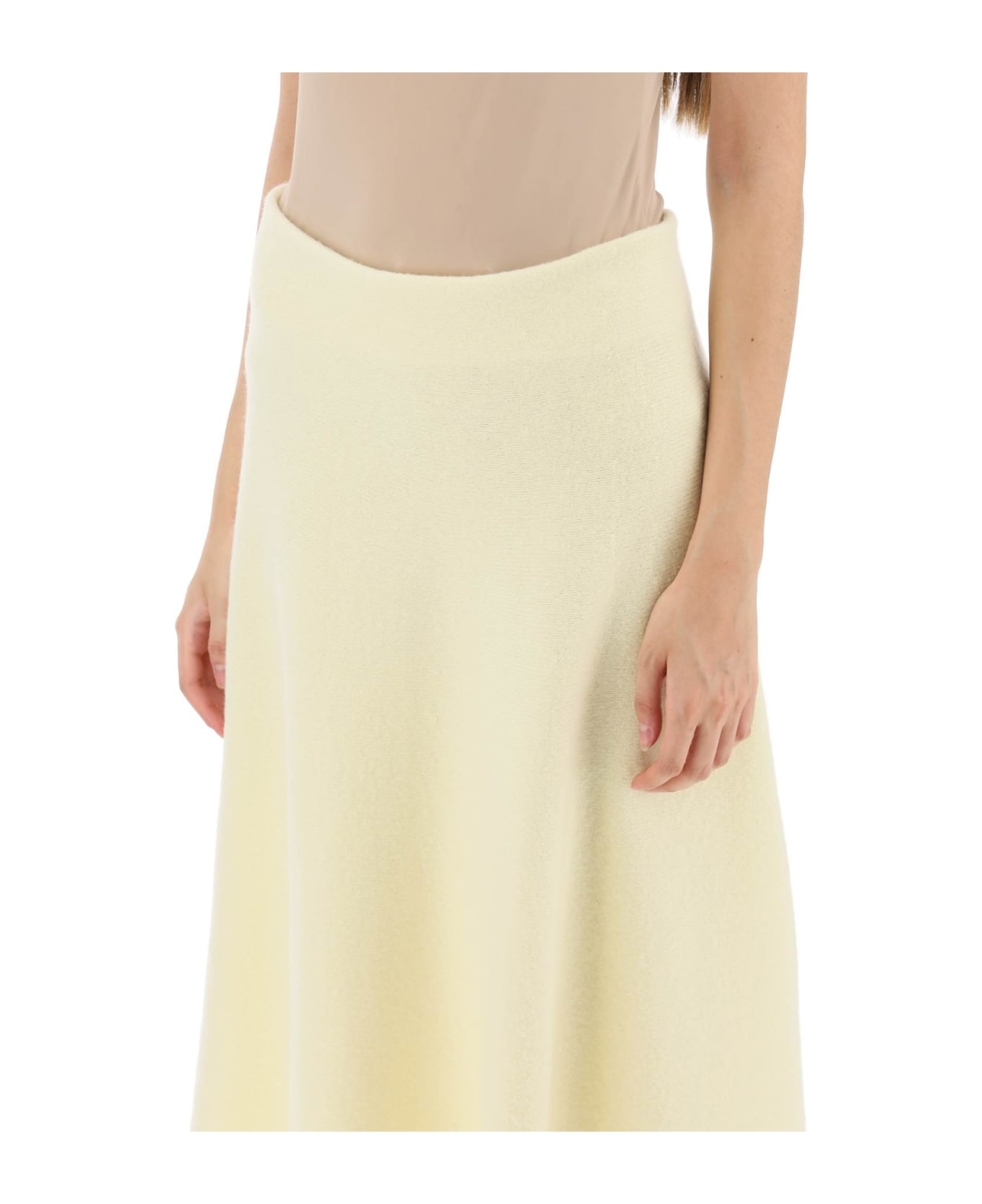 Jil Sander Wool Skirt - BRIGHT YELLOW (Yellow)