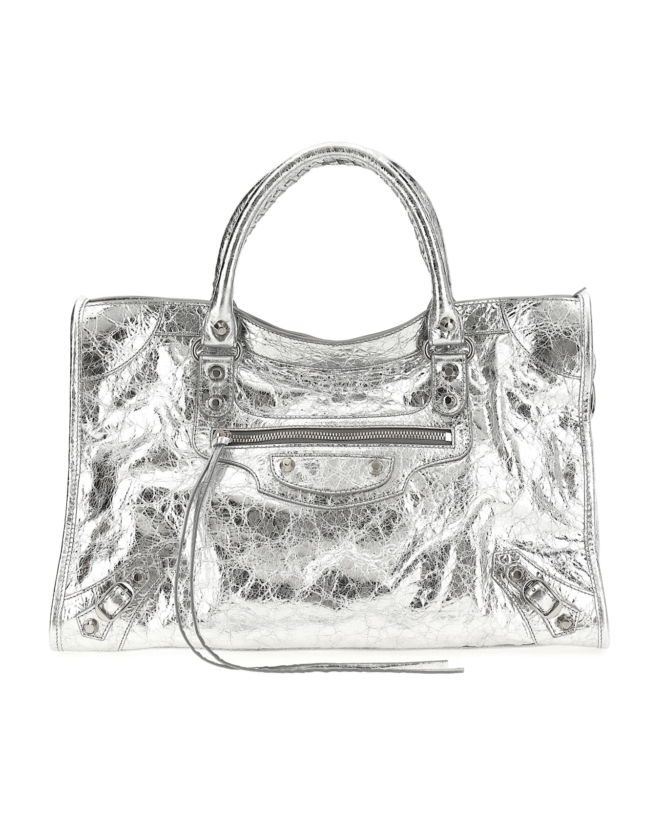 Balenciaga 
le City
 Medium Handbag - Silver