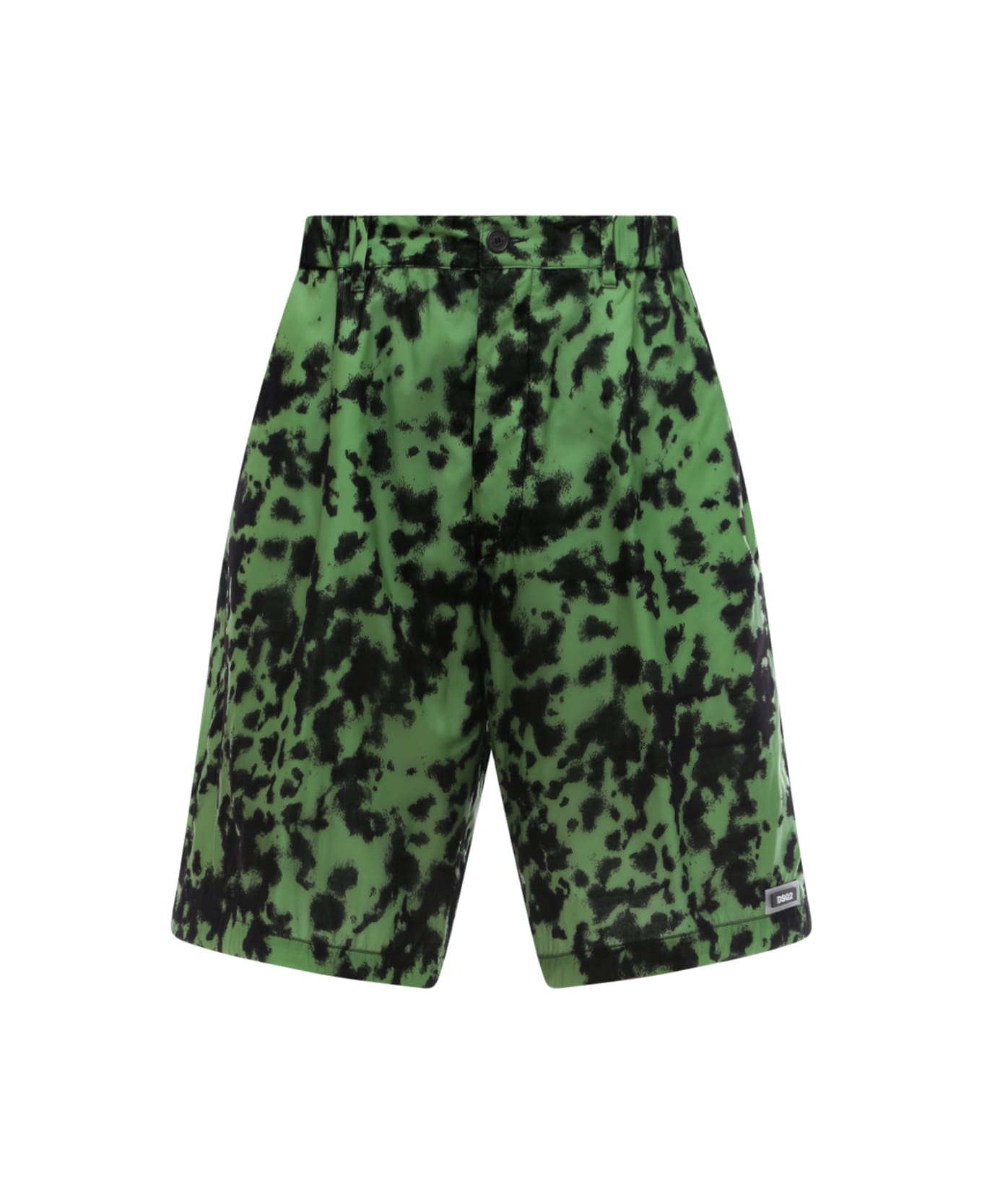 Dsquared2 Flock Surfer Shorts Bermuda Shorts - Green