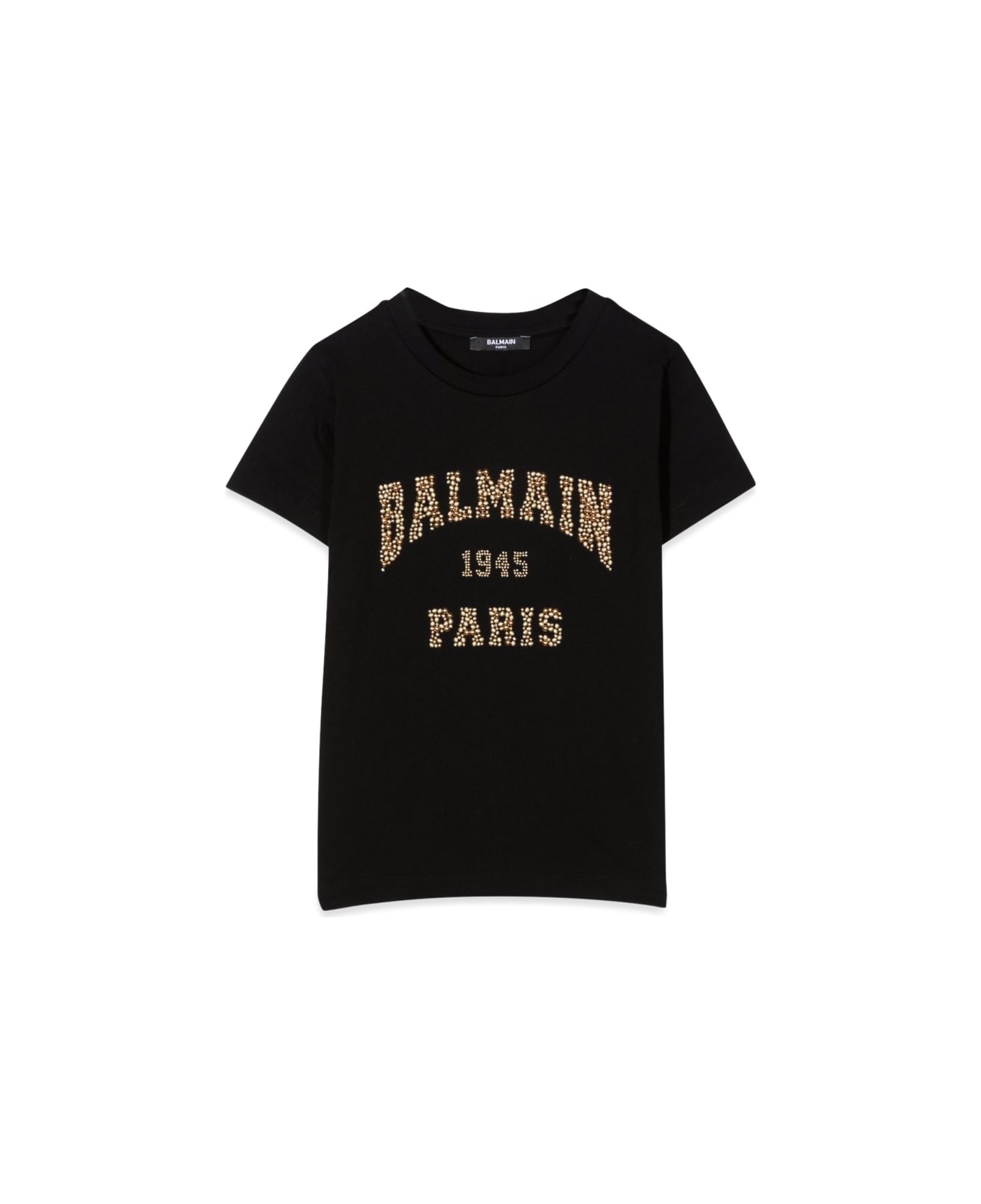 Balmain T-shirt With Logo - BLACK