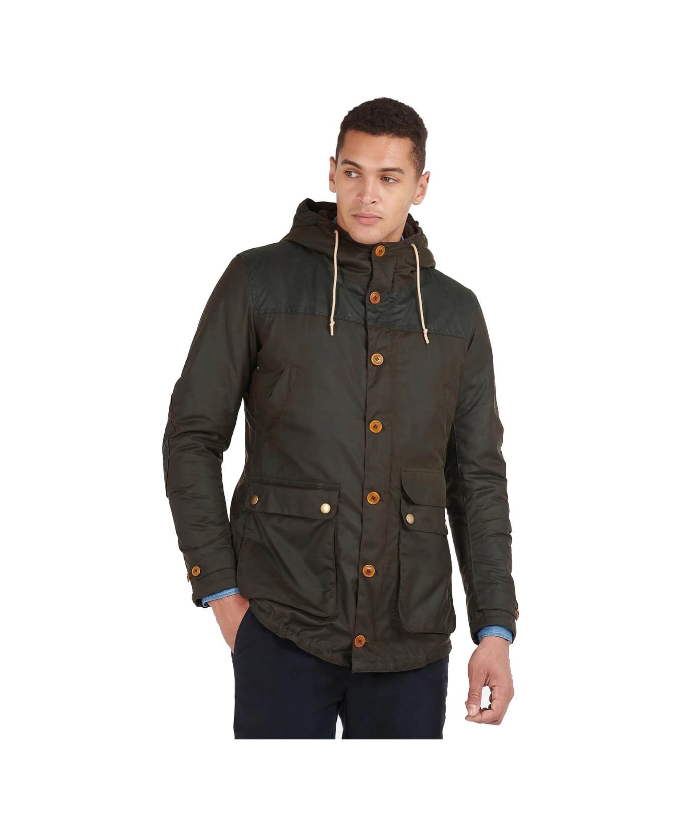 Barbour Game Wax Olive Green Parka | italist, ALWAYS LIKE A SALE