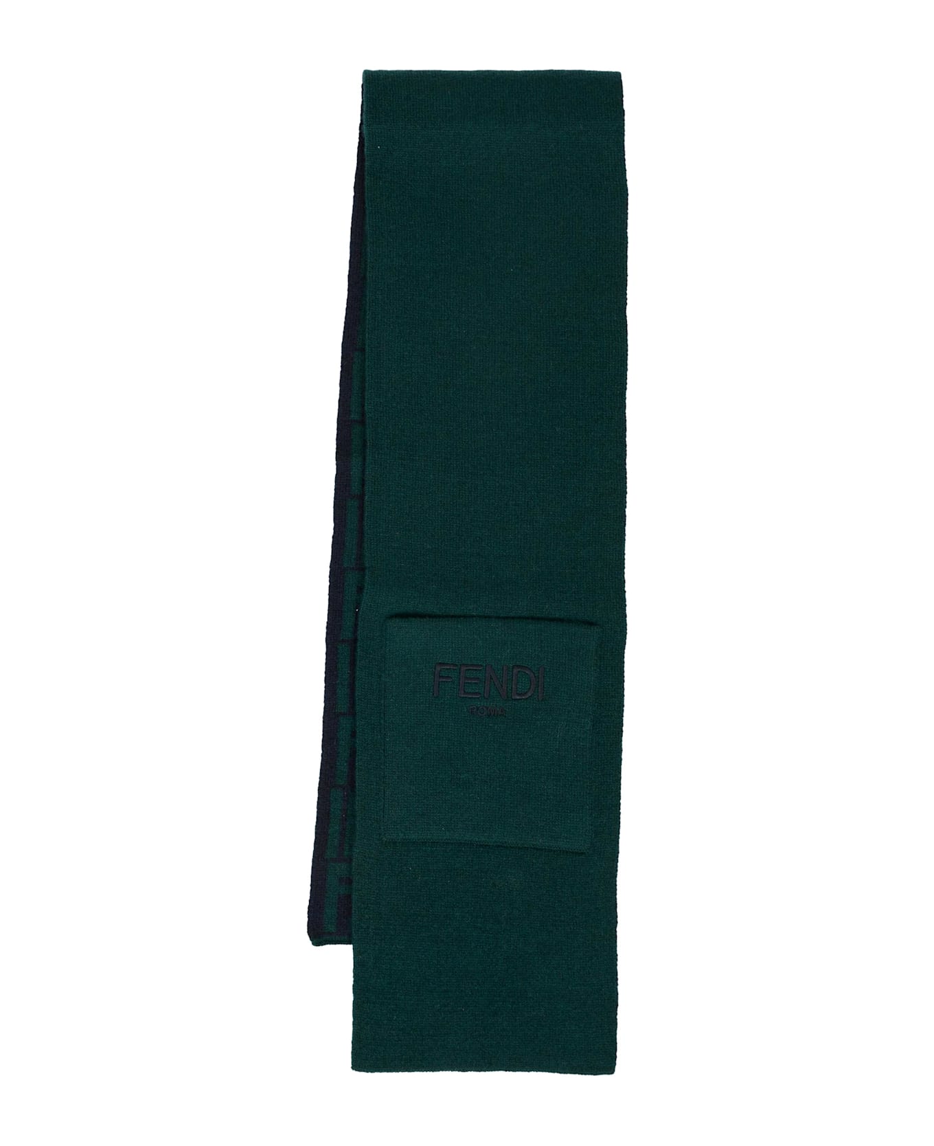 Fendi Green Scarf For Babykids With Ff - Green