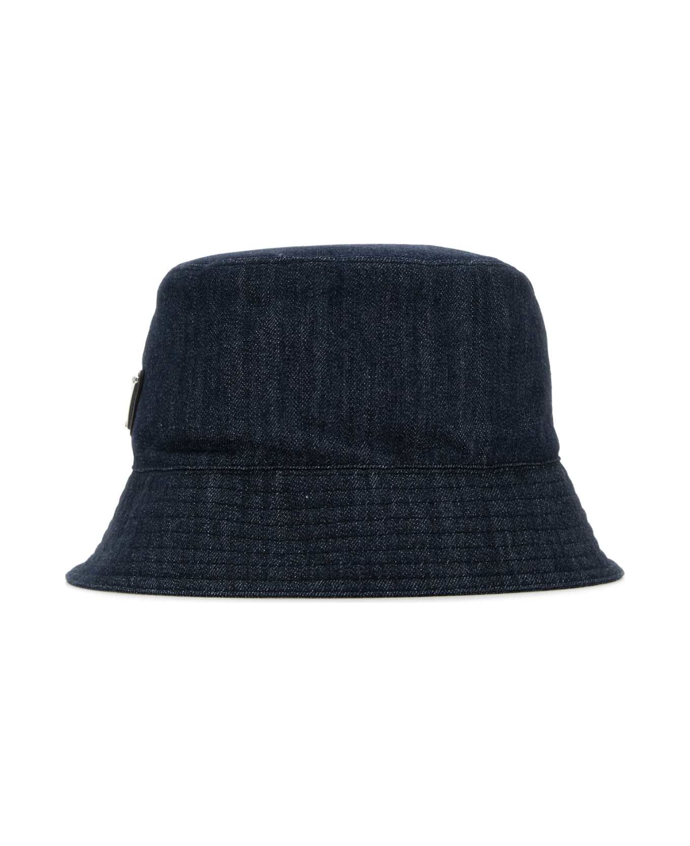 Prada Denim Bucket Hat - Blue