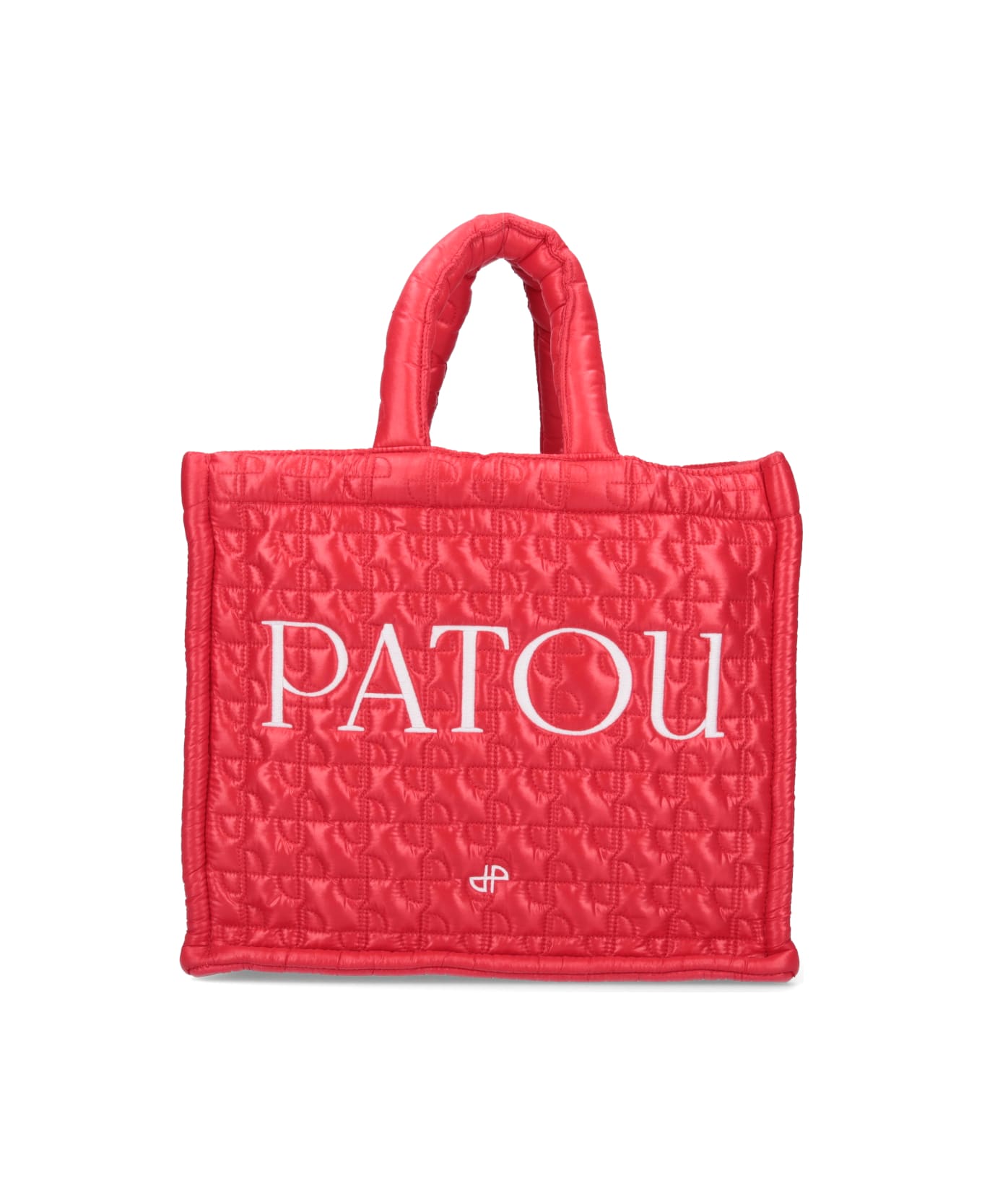 Patou Small Quilted Tote Bag - Rosso