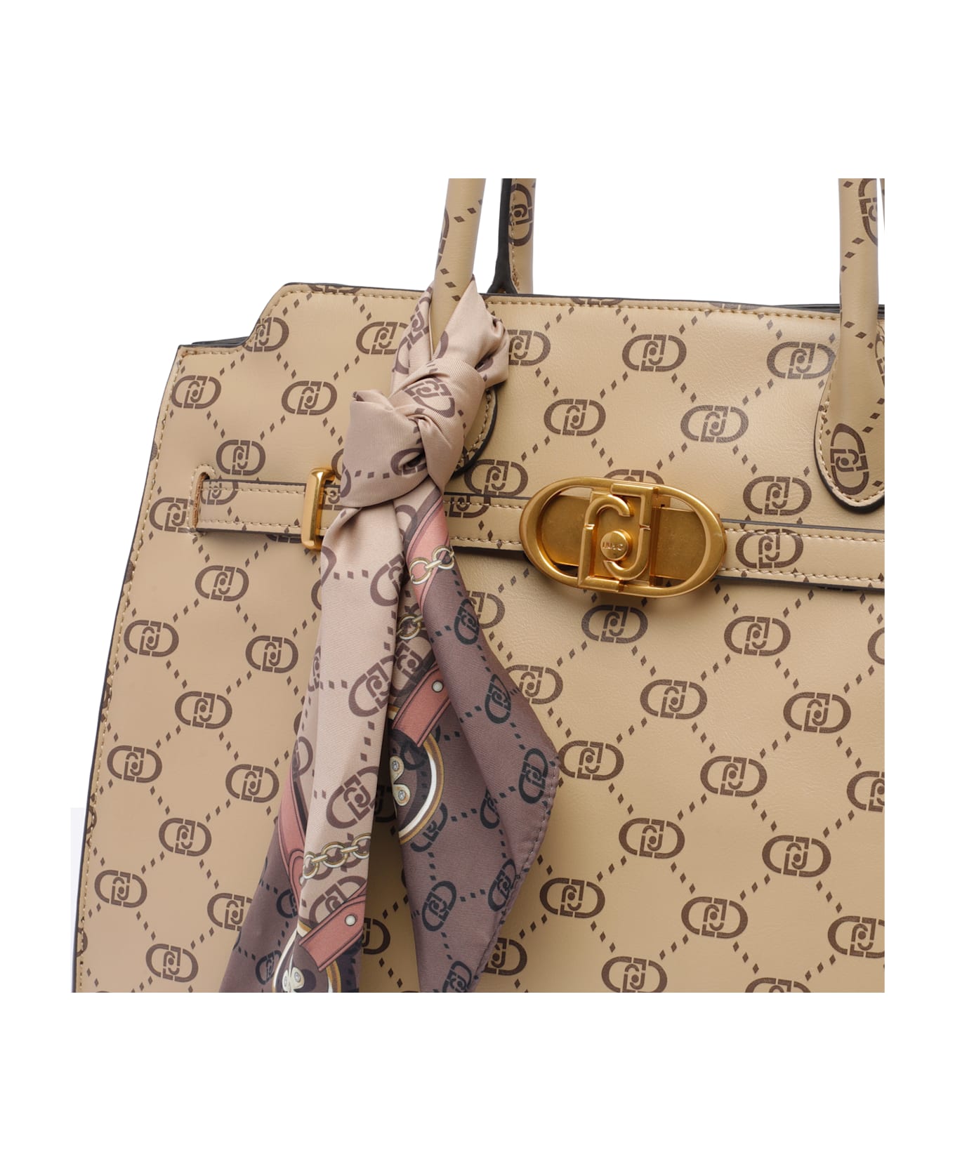 Liu-Jo Large Satchel Bag - Beige