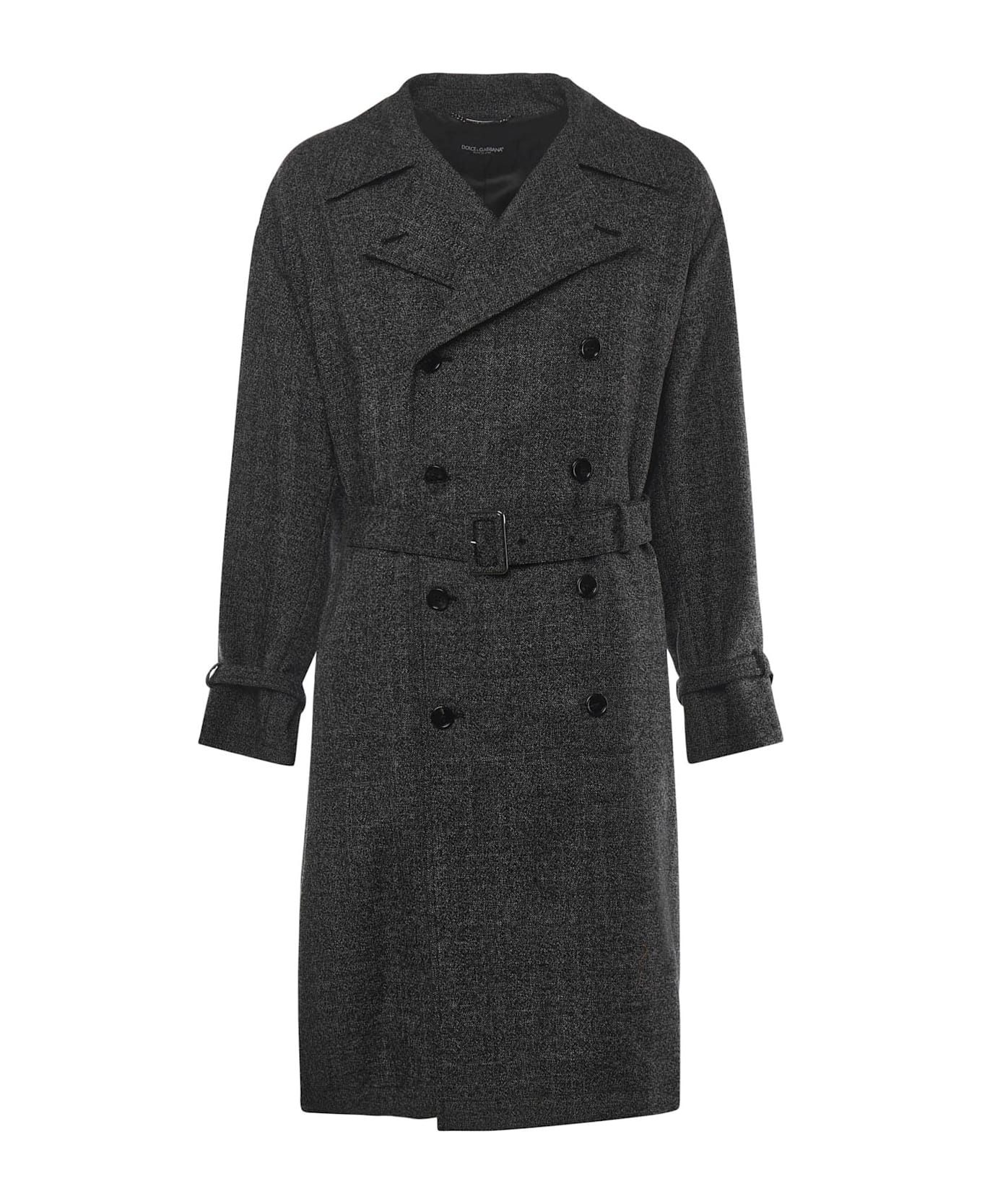 Dolce 
Gabbana Double-breasted Wool Trench Coat - MultiColour