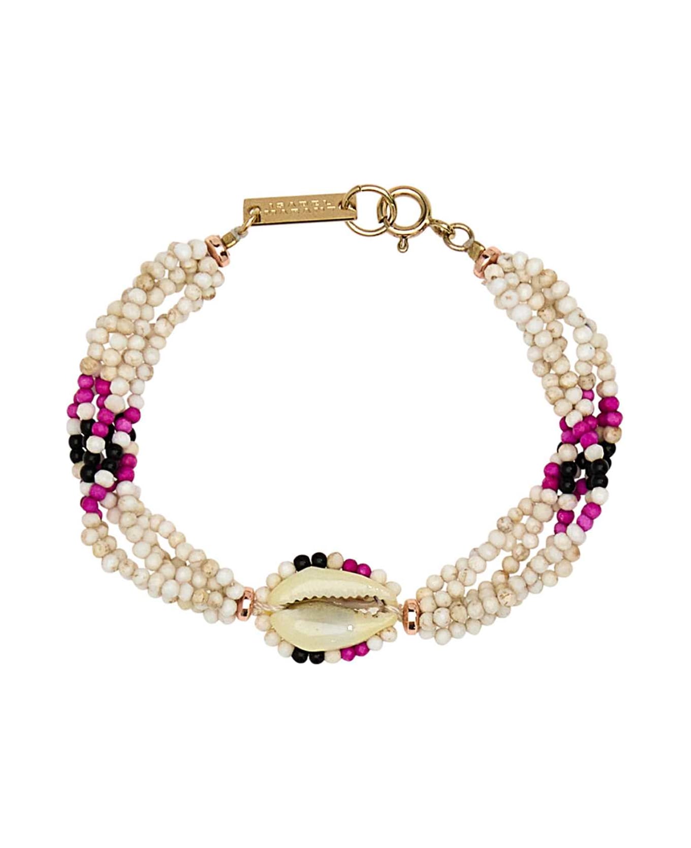 Isabel Marant Multicolor Beads Bracelet - ECRUFUCHSIA