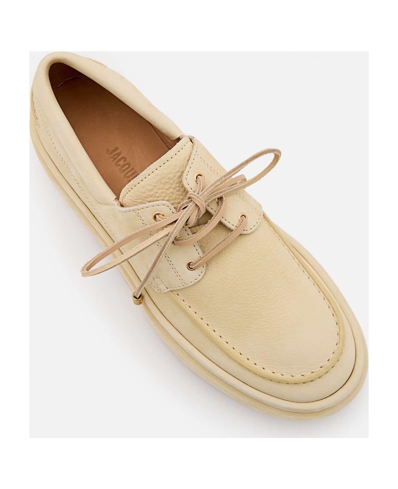Jacquemus Double Boat Shoes - Beige ローファー＆デッキシューズ