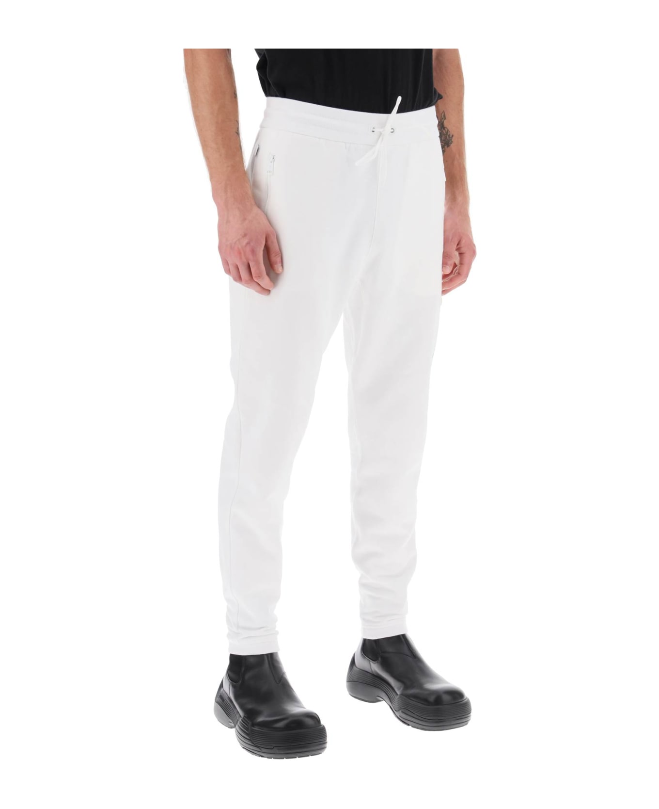 Moncler Genius Tapered Cotton Sweatpants - WHITE (White)