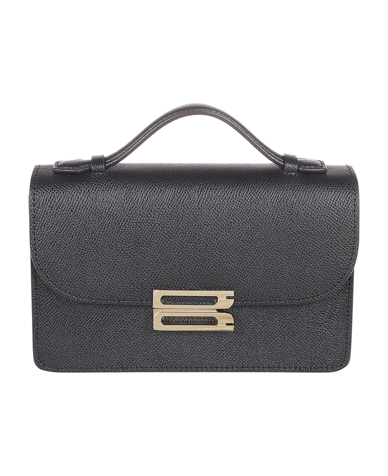 Victoria Beckham Buckle Mini Top Hanlde Bag - Black