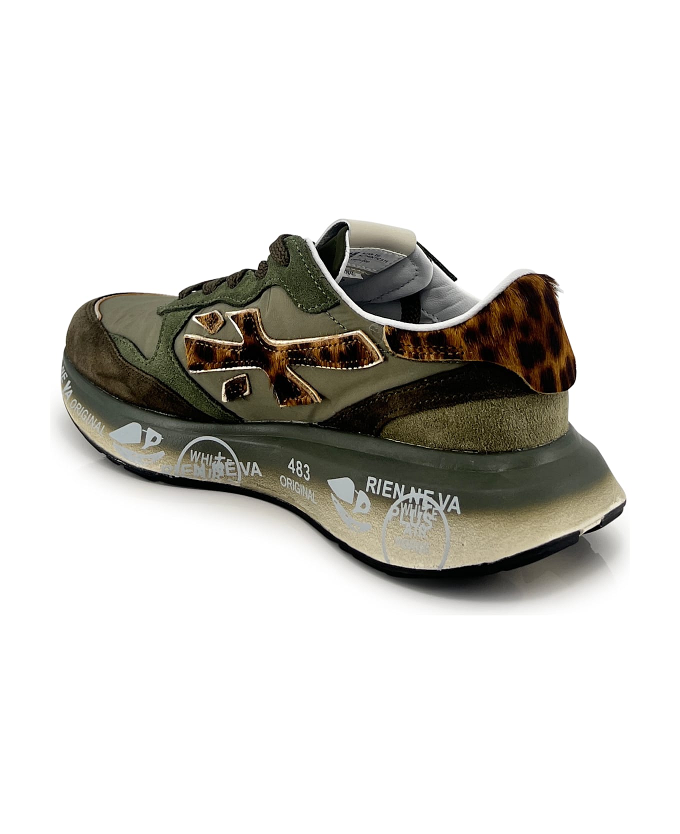 Premiata Military Green Trainers