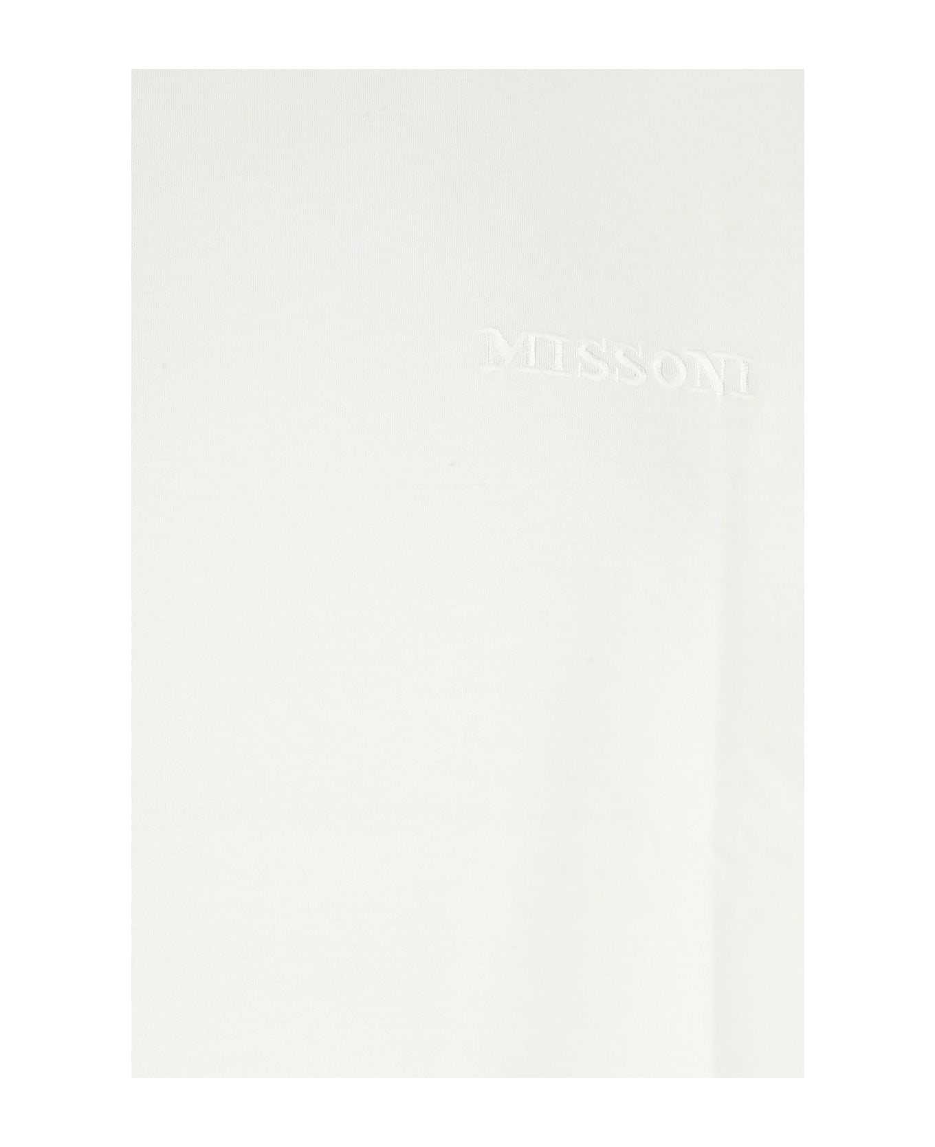 Missoni White Cotton T-shirt Missoni - WHITE