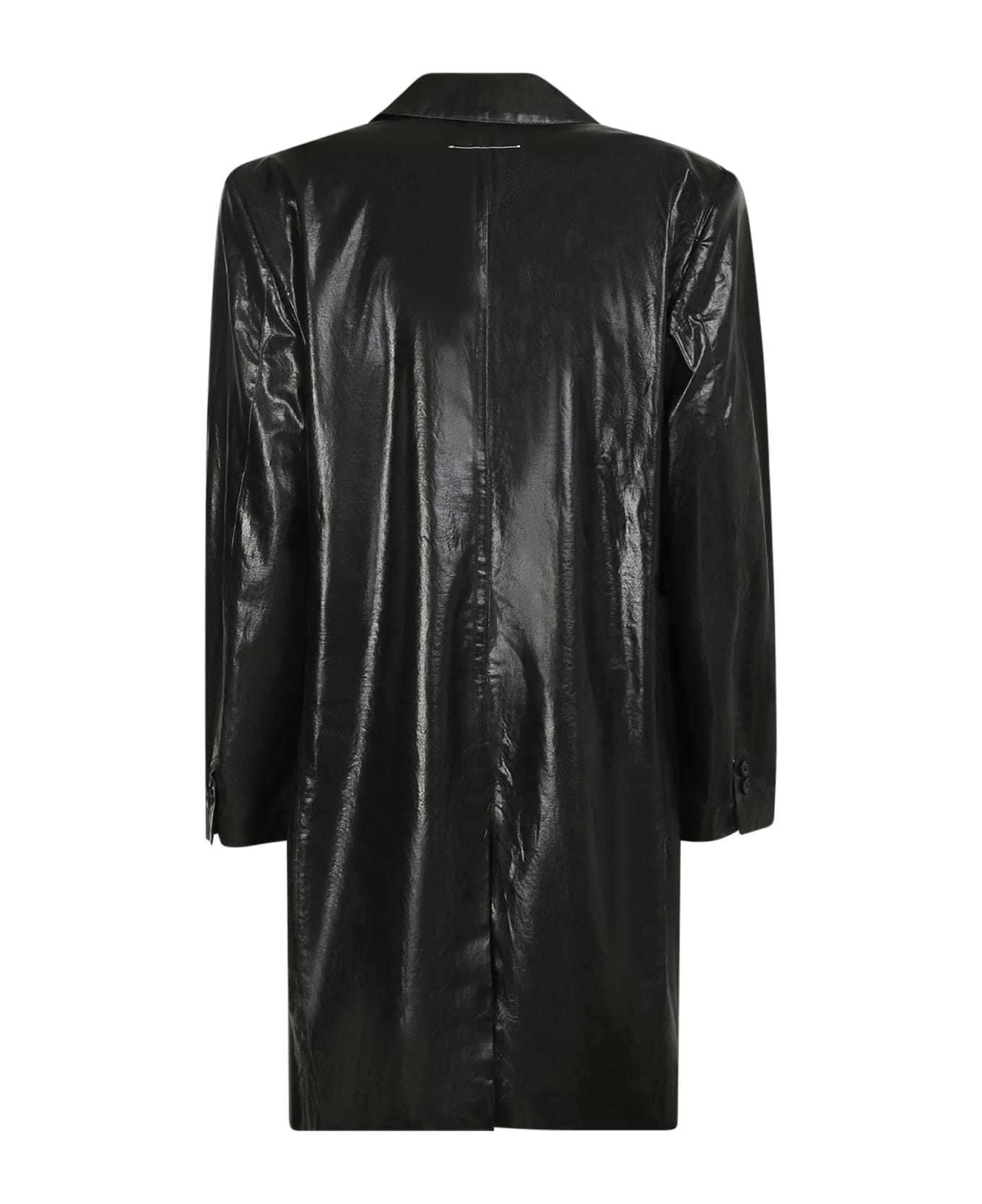 MM6 Maison Margiela Leather Jacket - Black