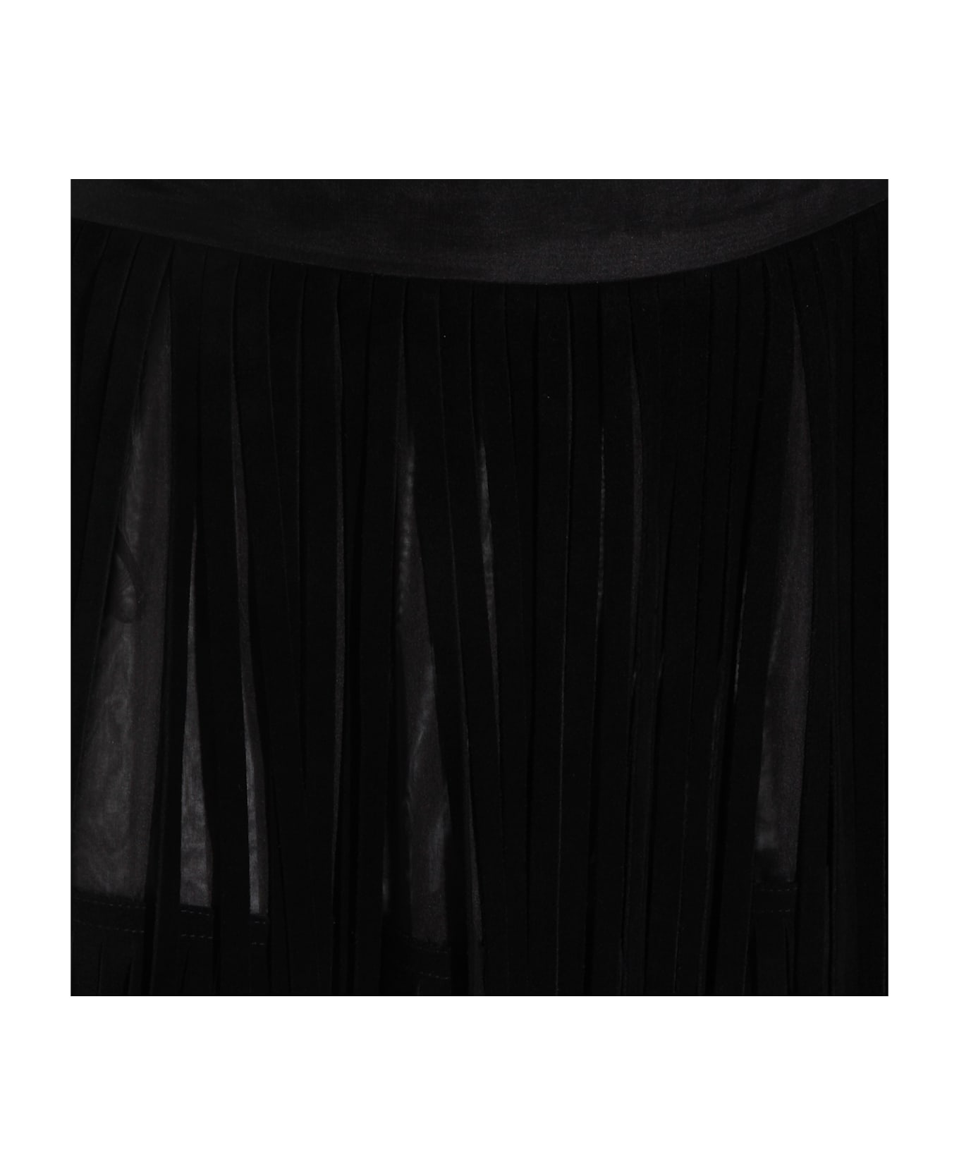 Dolce 
Gabbana Black Silk Skirt - Black