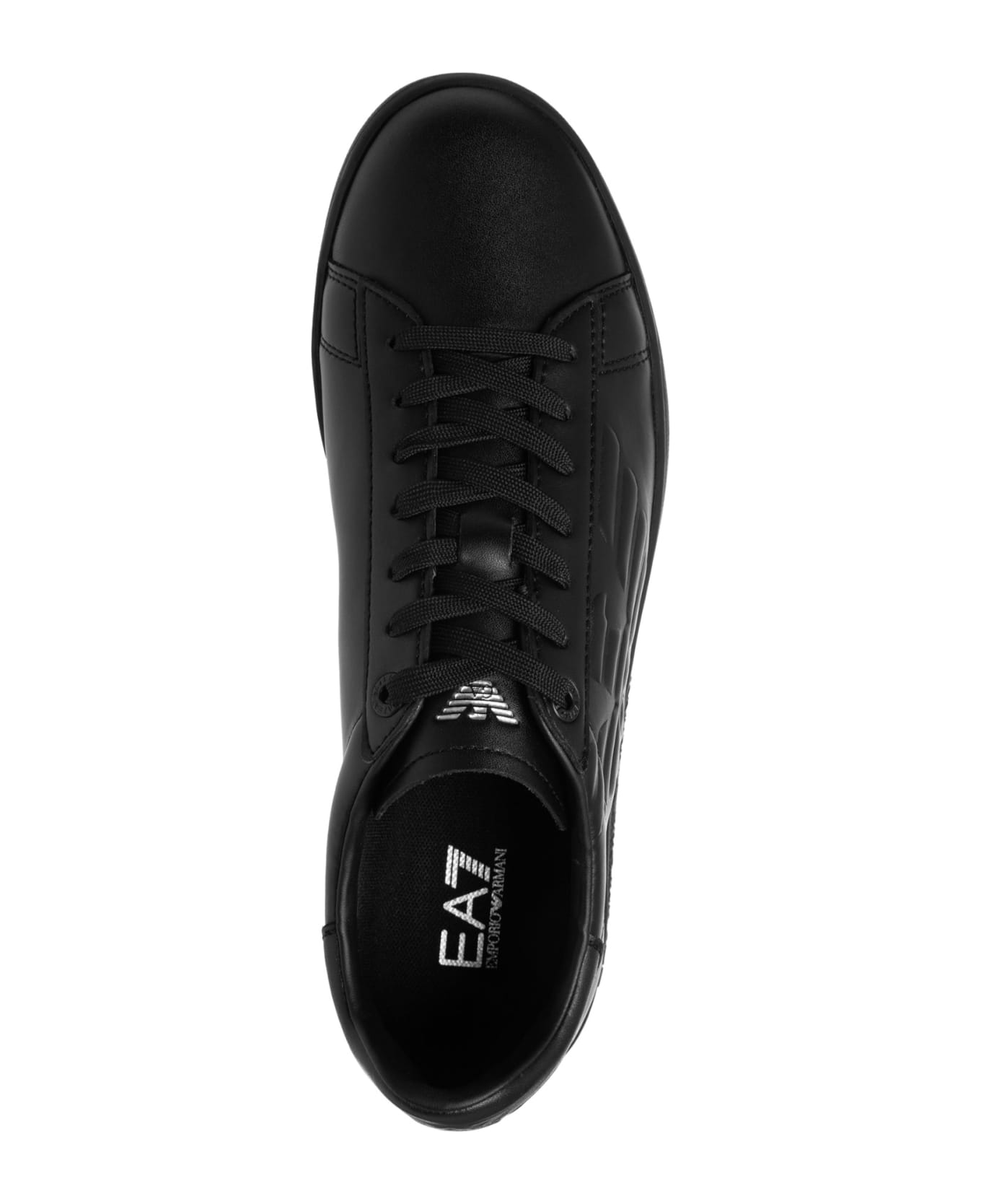 EA7 Classic New Cc Leather Sneakers - Black