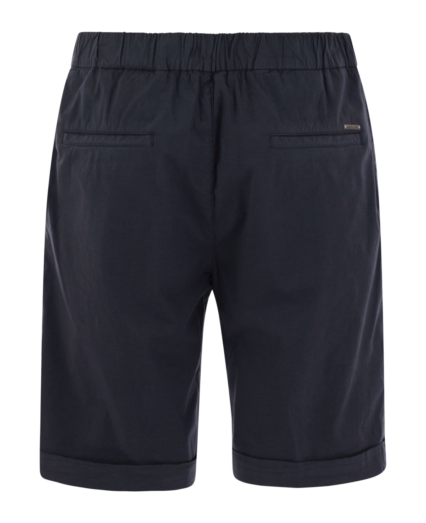 Peserico Stretch Cotton Shorts - Blue