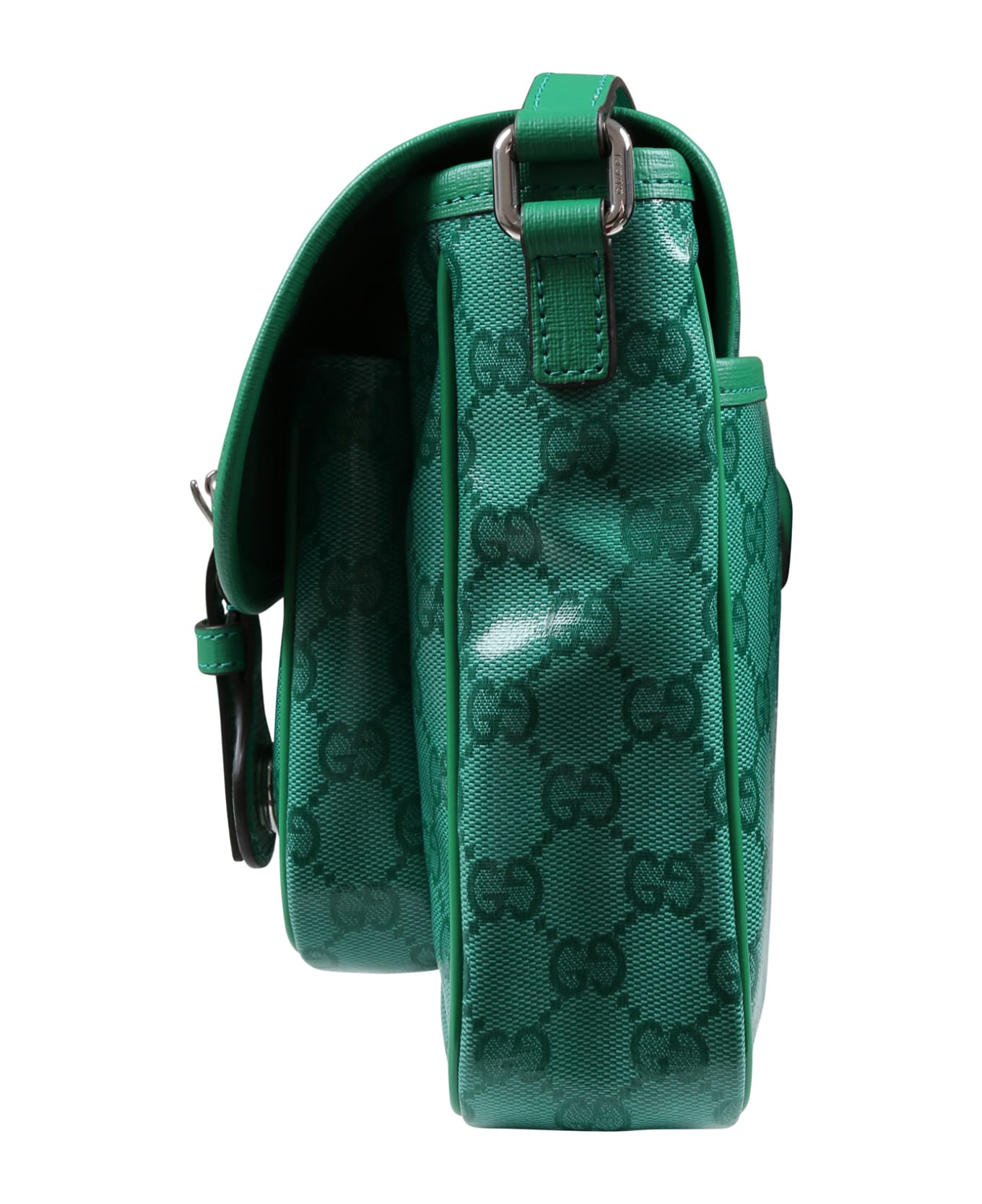 Gucci Green Bag For Girl With Gg Motif - Green アクセサリー＆ギフト