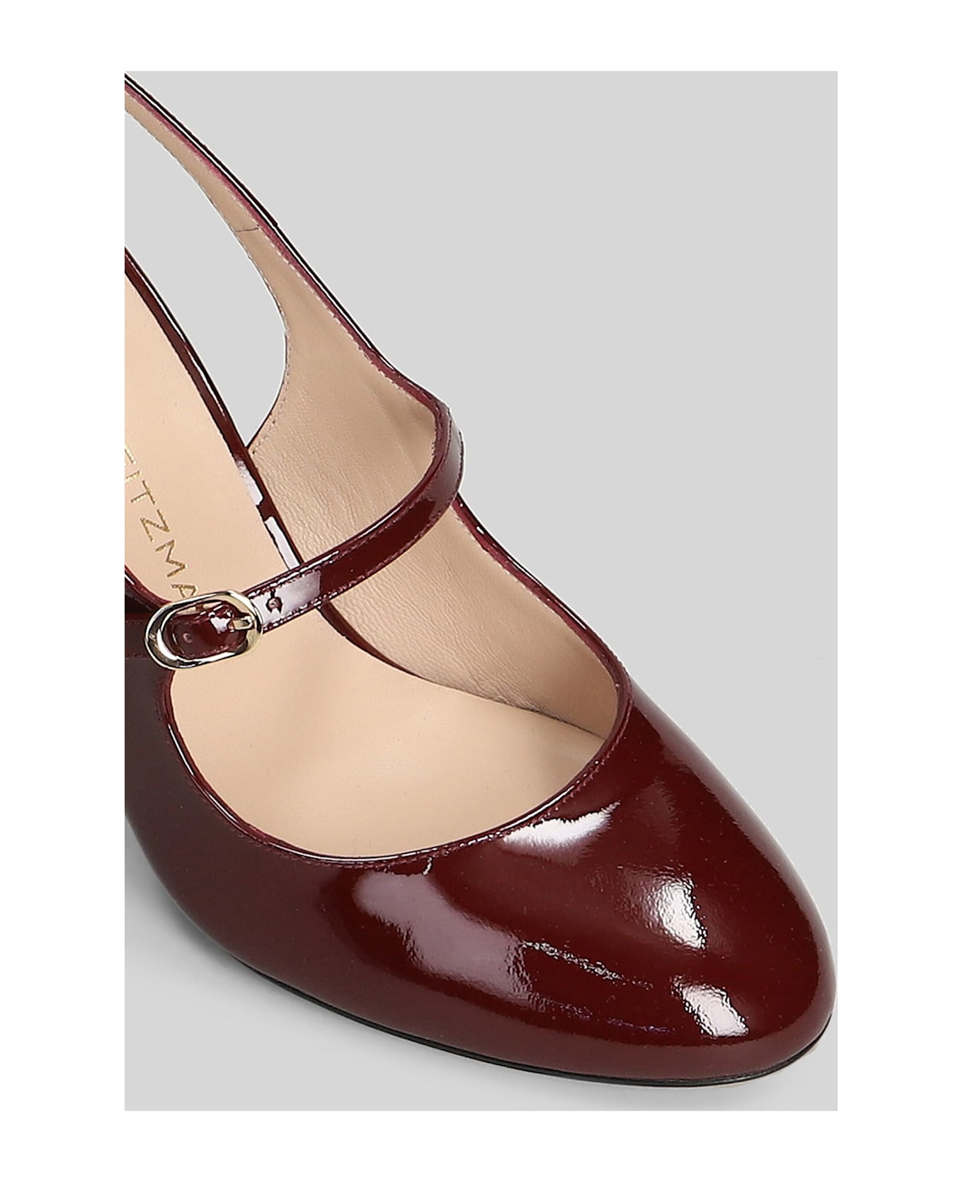 Stuart Weitzman Babette Mj Pumps In Bordeaux Patent Leather - bordeaux
