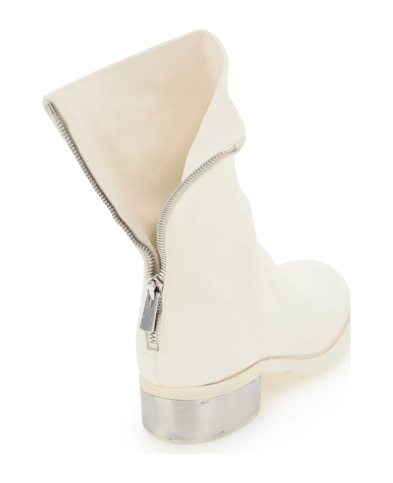 Guidi Leather Ankle Boots - CO00T (White) ブーツ