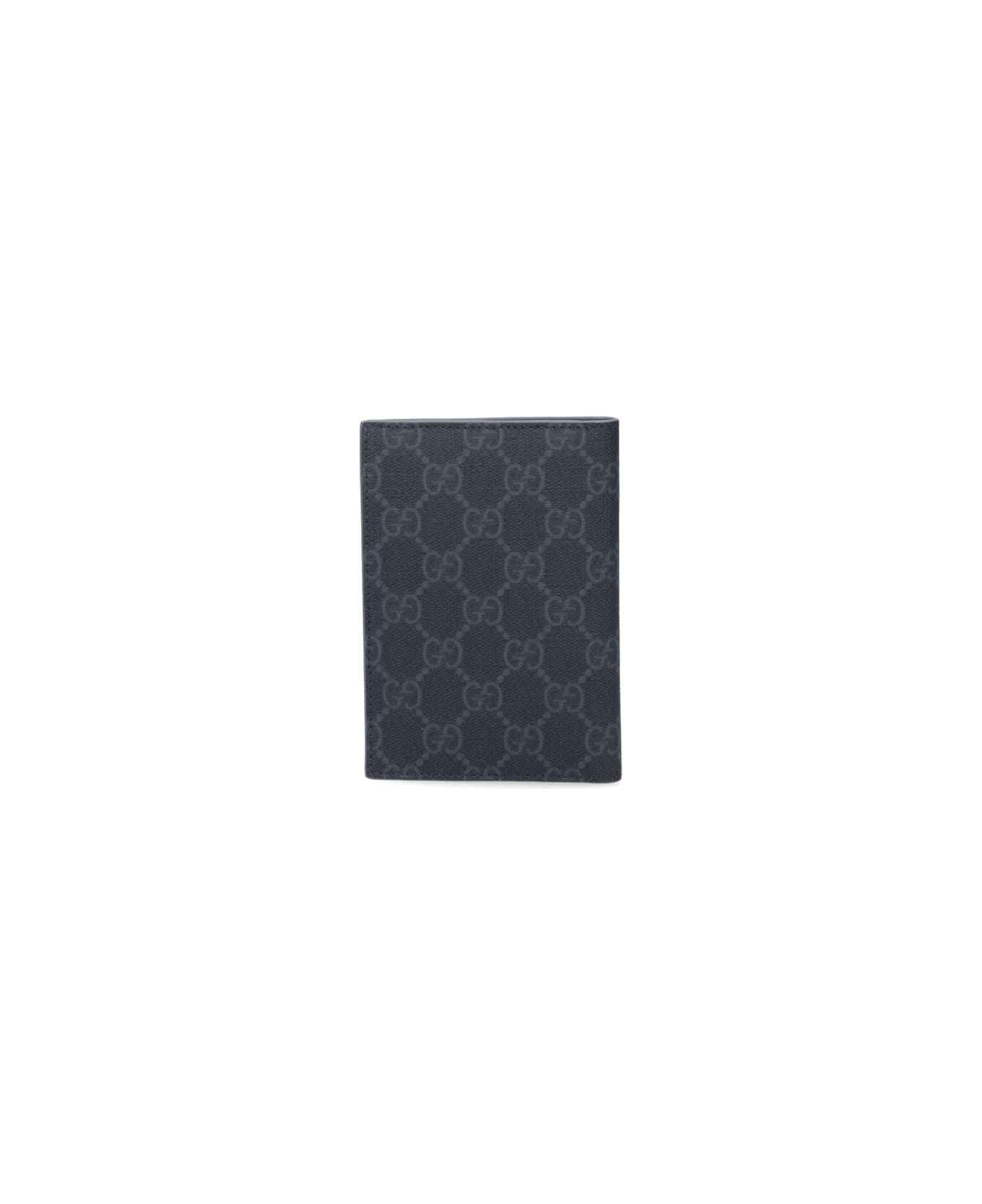 Gucci 
gg
 Bi-fold Passport Holder - Gray