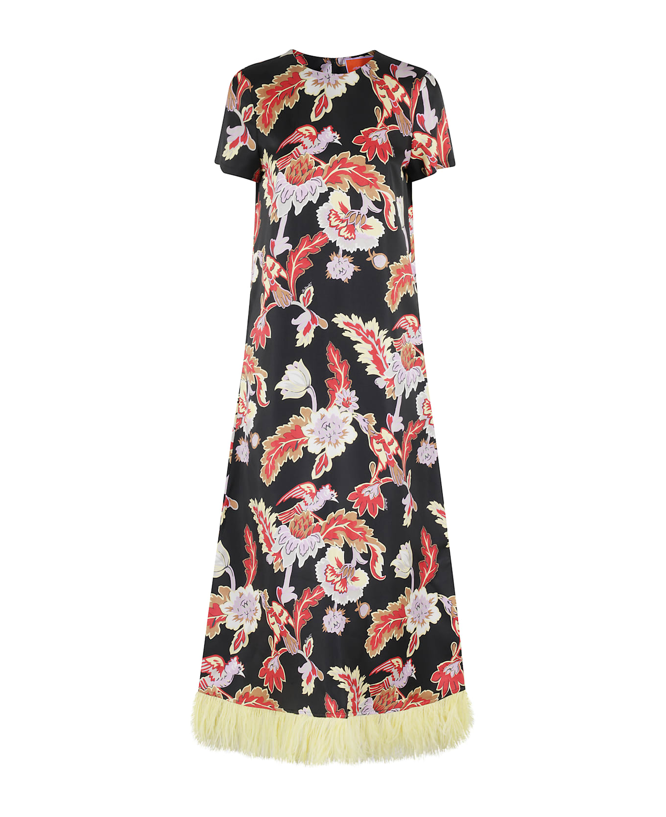 La DoubleJ Swing Dress With Feathers