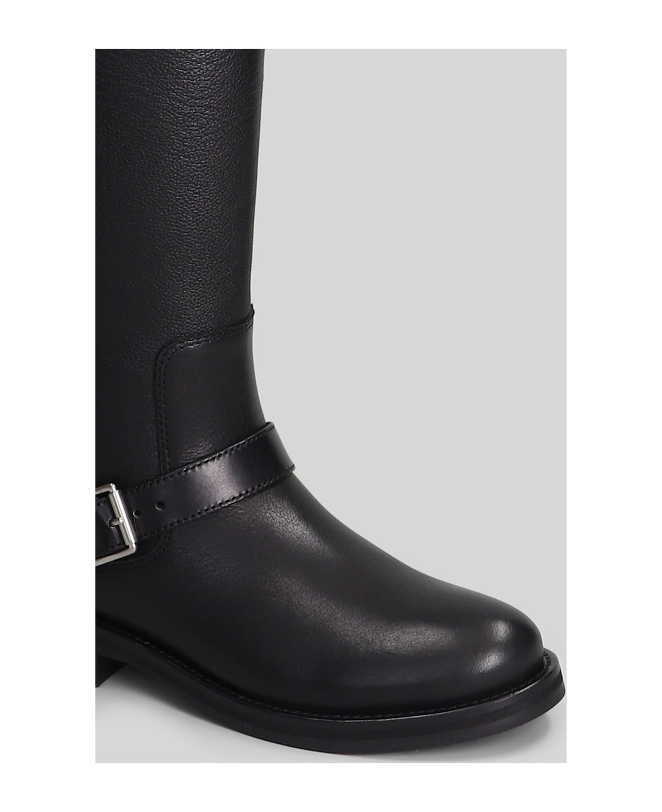 Simkhai Noah Low Heels Boots In Black Leather - black