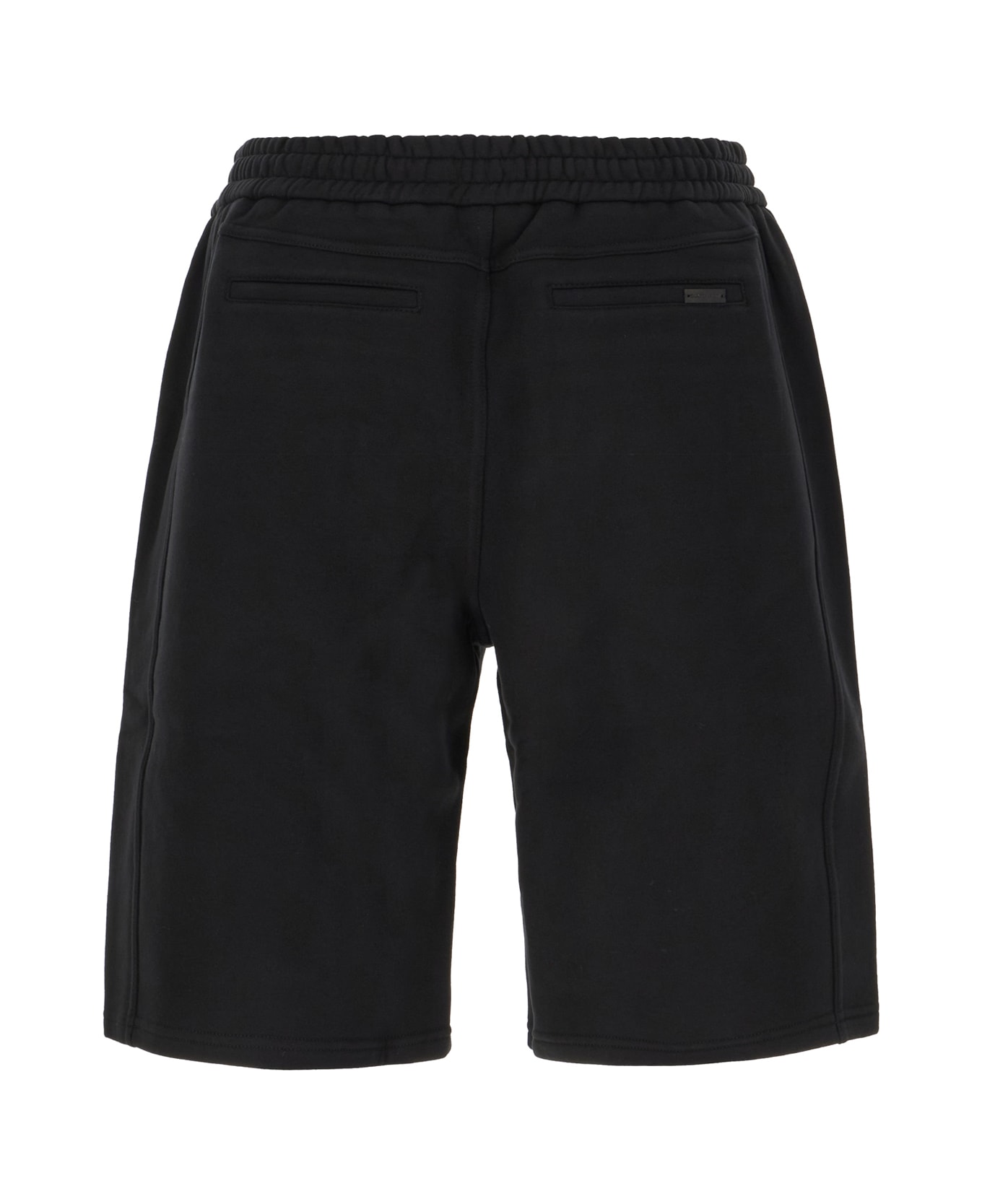 Saint Laurent Black Cotton Bermuda Shorts - Nero