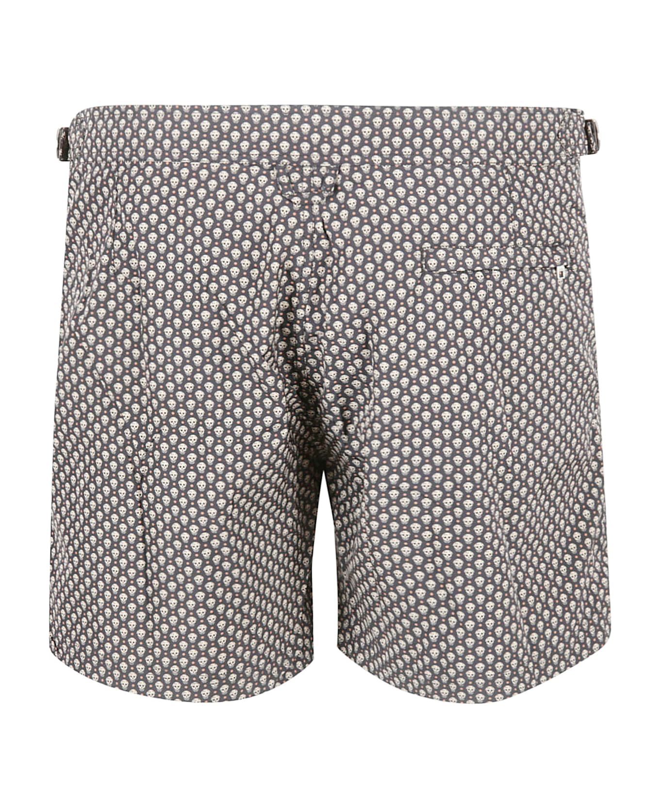 Alexander McQueen Skull Motif Buttoned Shorts - Black/Beige