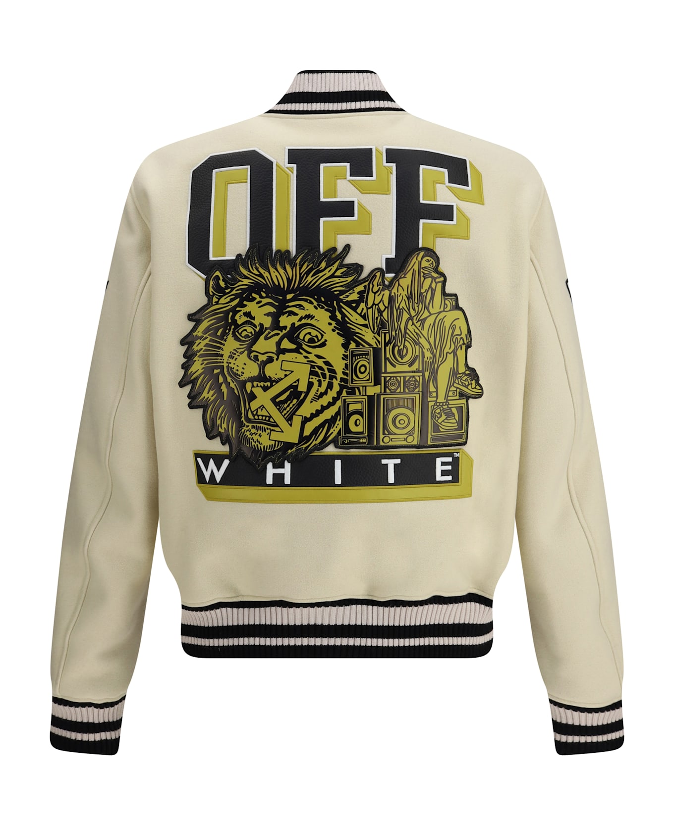 Off-White Lion Wool Varsity Jacket
