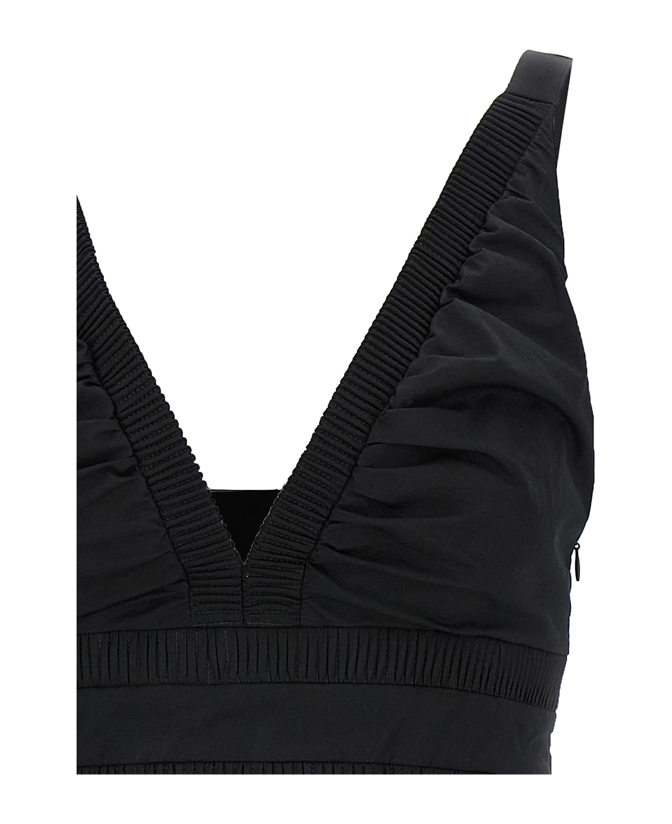 Giovanni Bedin Ribbed Detail Dress - Black  