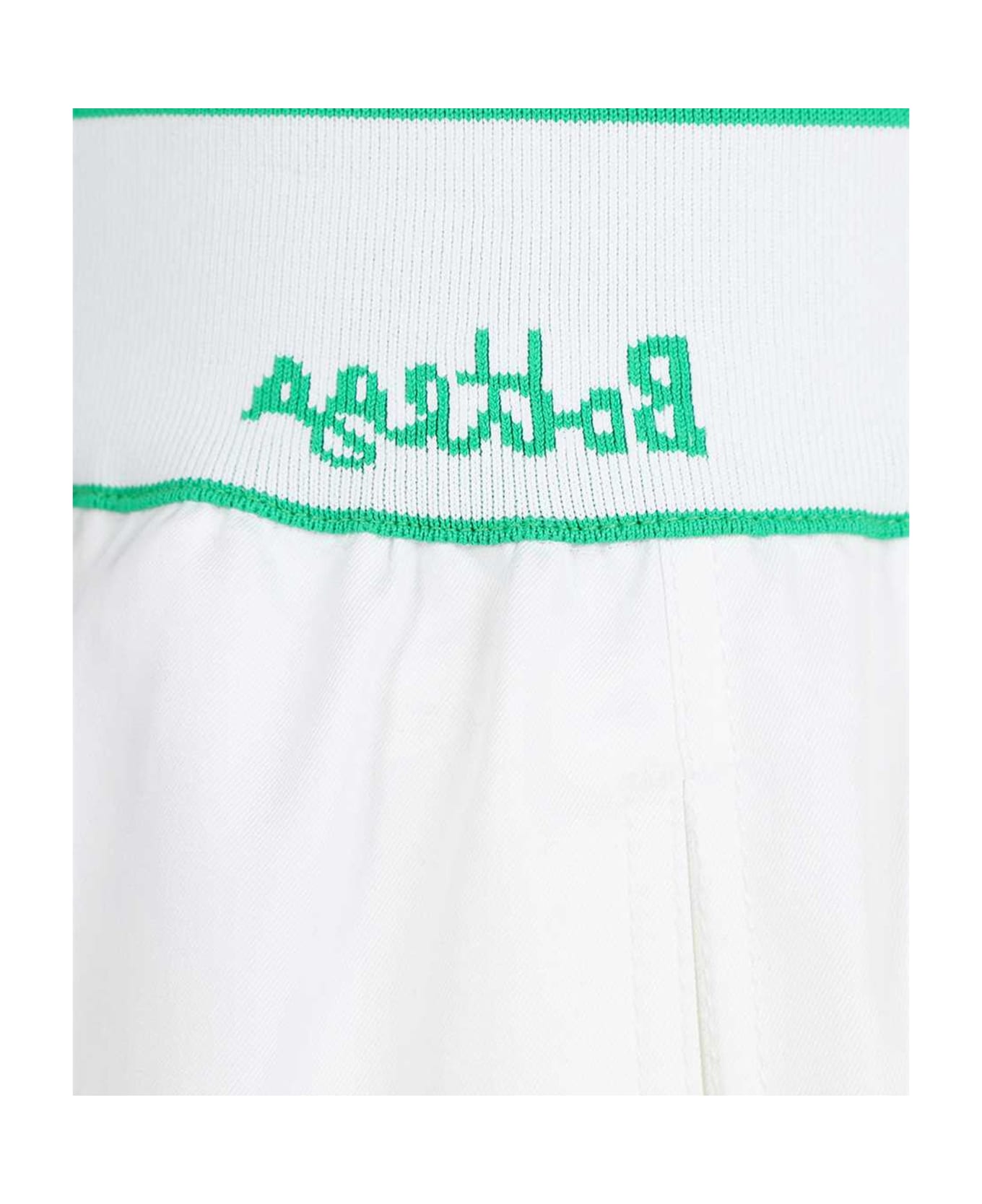 Bottega Veneta Cotton Logo Shorts - White