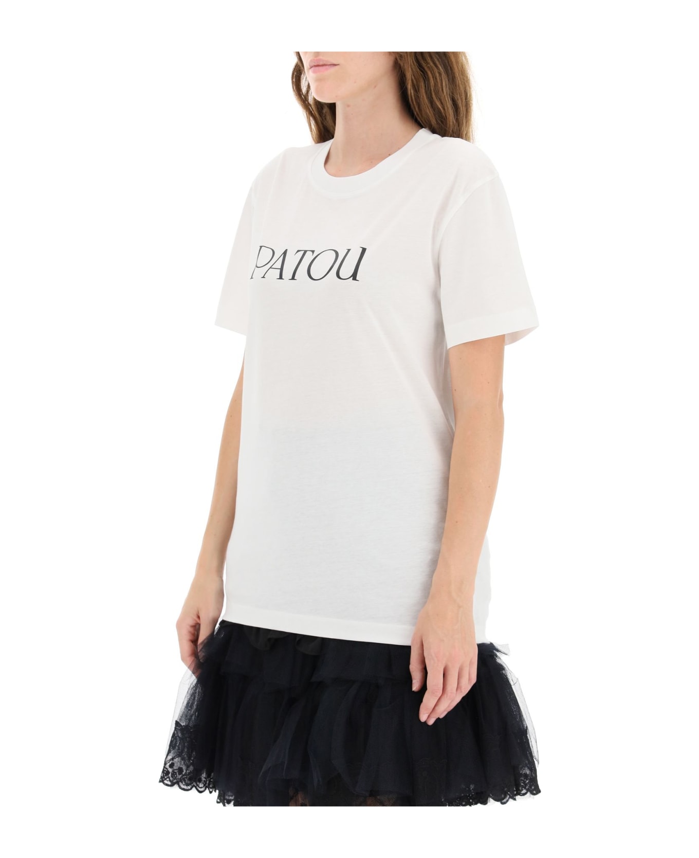 Patou Logo Print T-shirt - W White Tシャツ