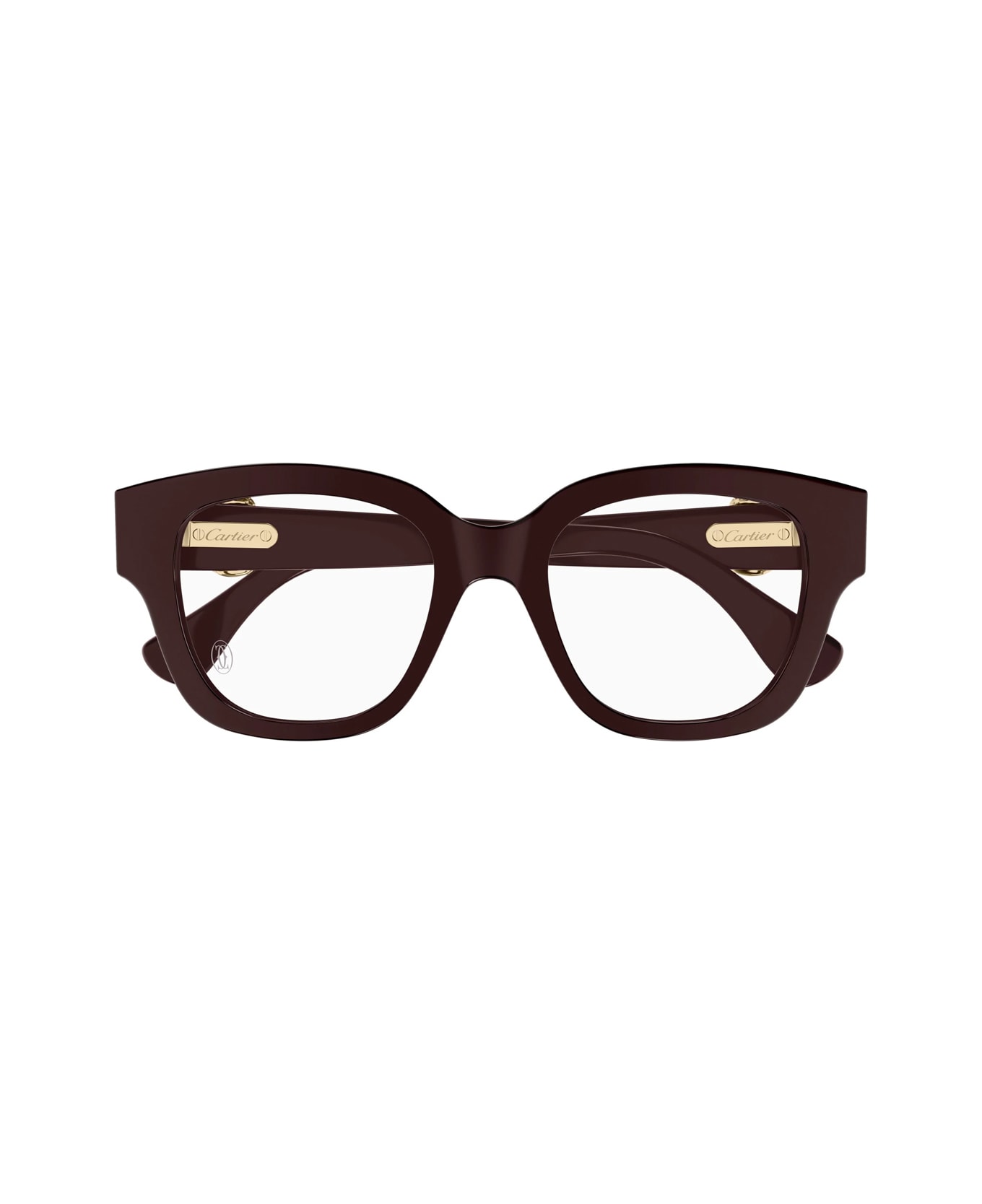 Cartier Eyewear Cartier Ct0566o Panthère C De Cartier 007 Red Transparent Glasses - Rosso