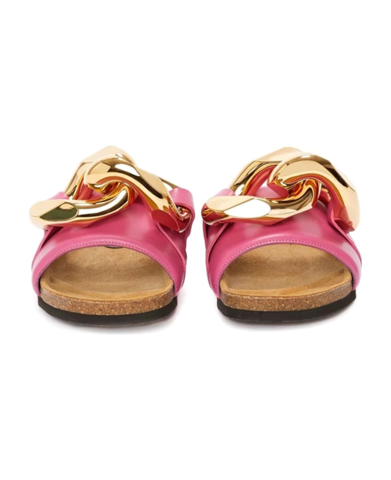 J.W. Anderson Leather Flat Sandals - Pink