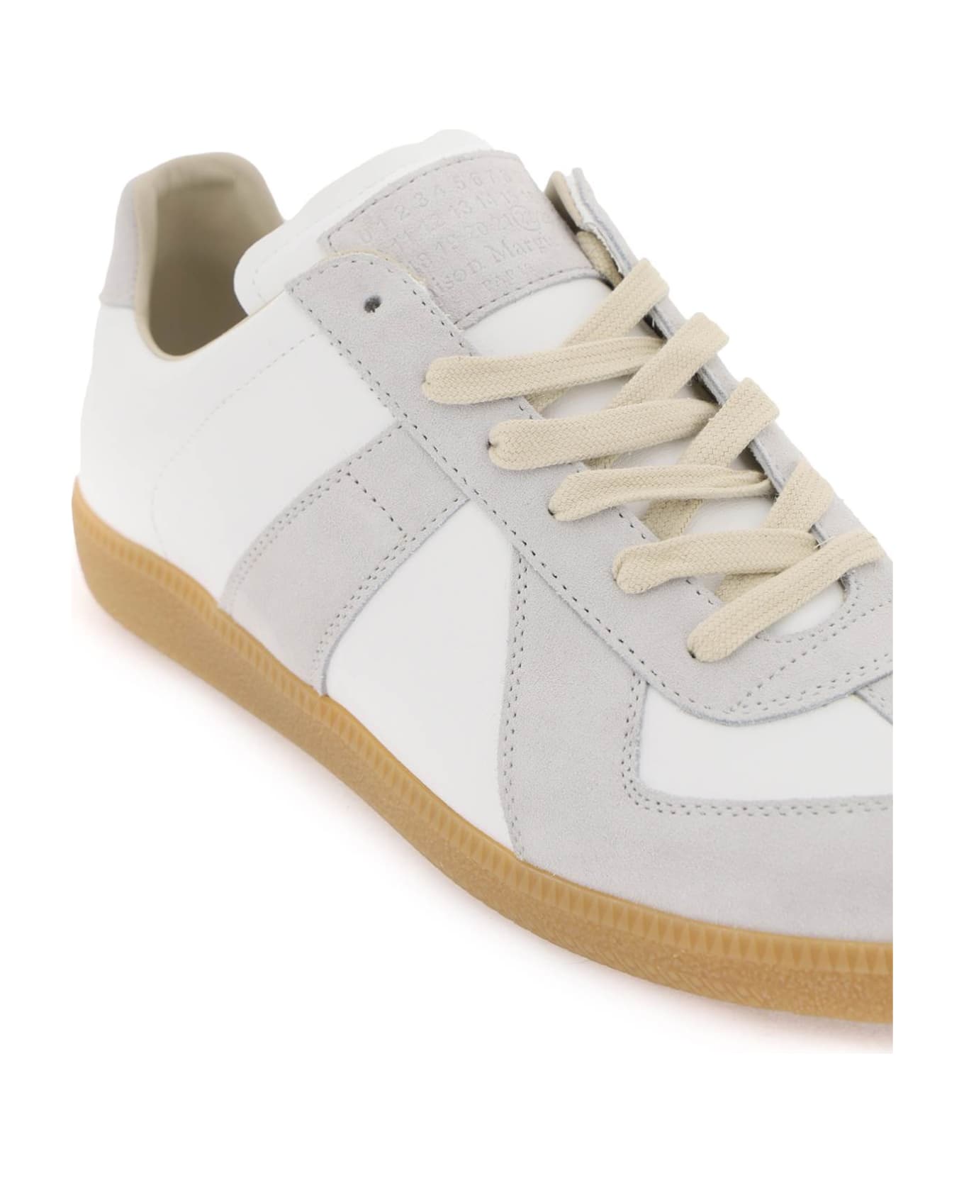 Maison Margiela Multicolor Leather Replica Sneakers - White
