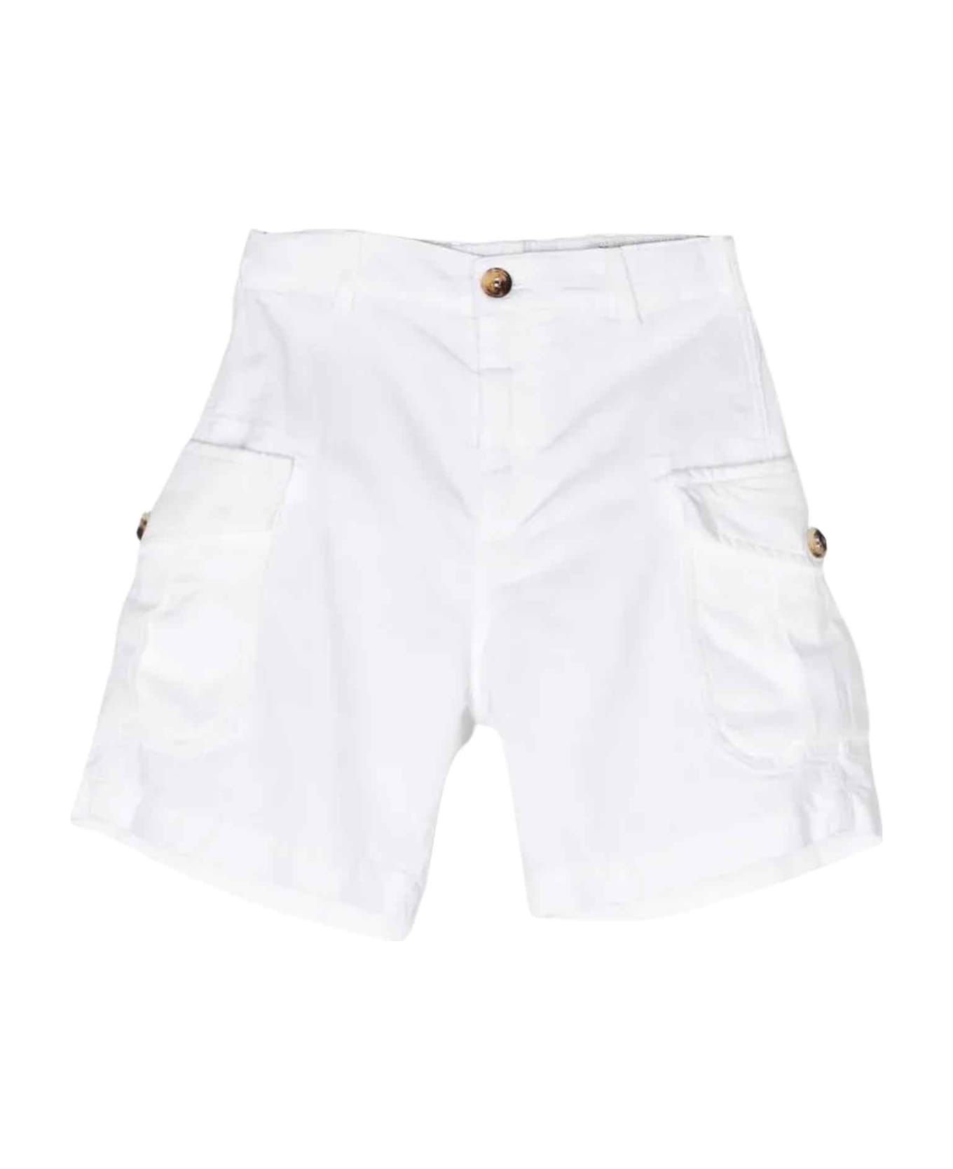 Brunello Cucinelli White Bermuda Shorts Boy - Bianco ボトムス