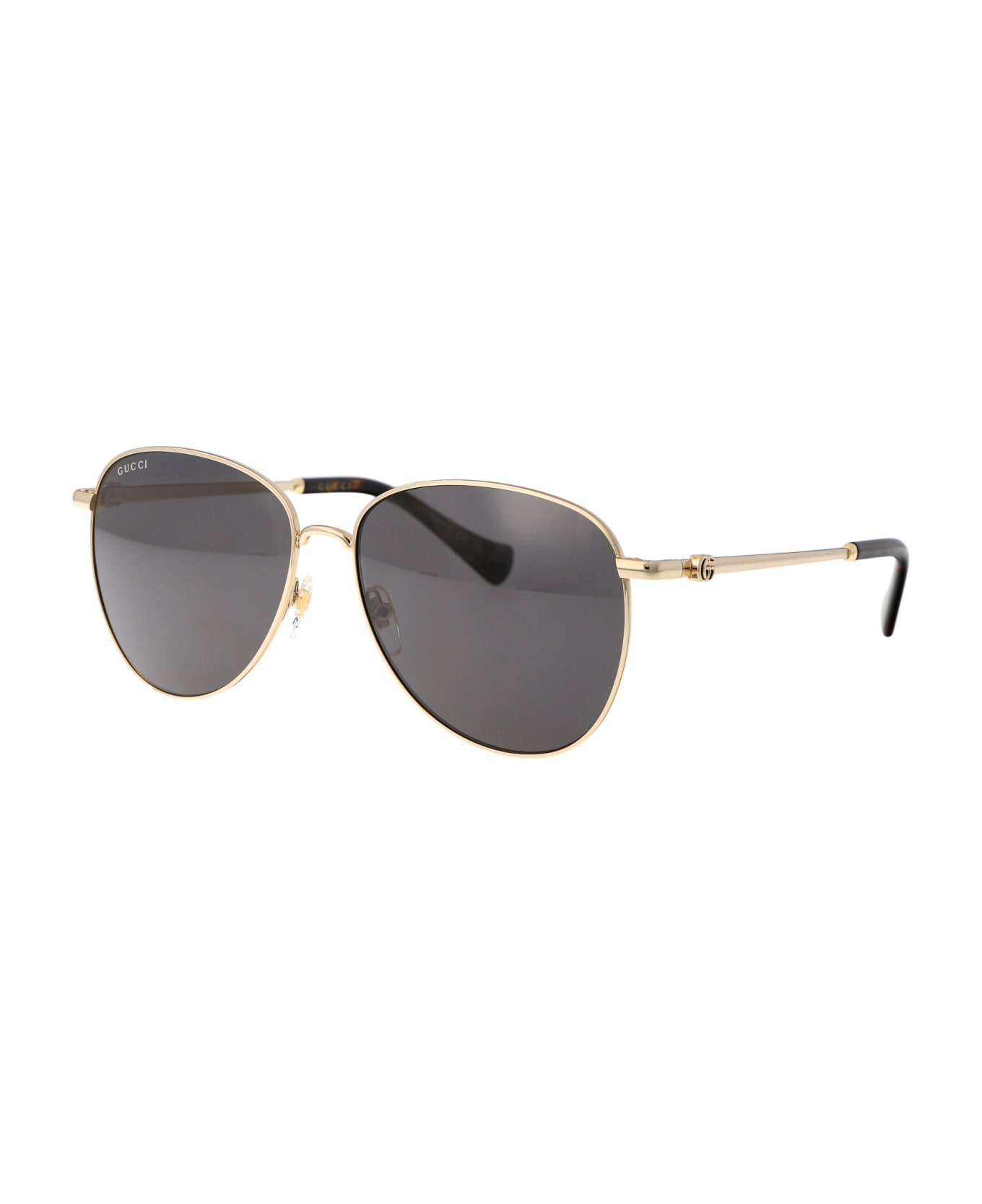 Gucci Eyewear Gg1419s Sunglasses - 001 GOLD GOLD GREY サングラス