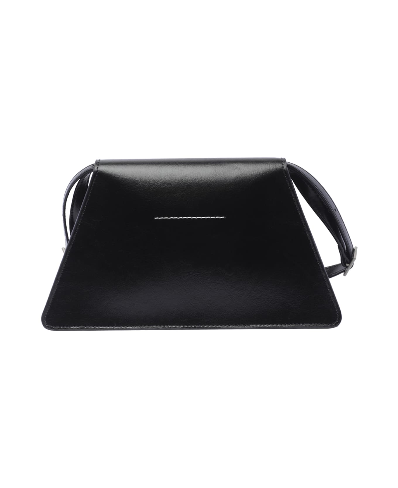 MM6 Maison Margiela Numeric Plaque Medium Shoulder Bag - Black