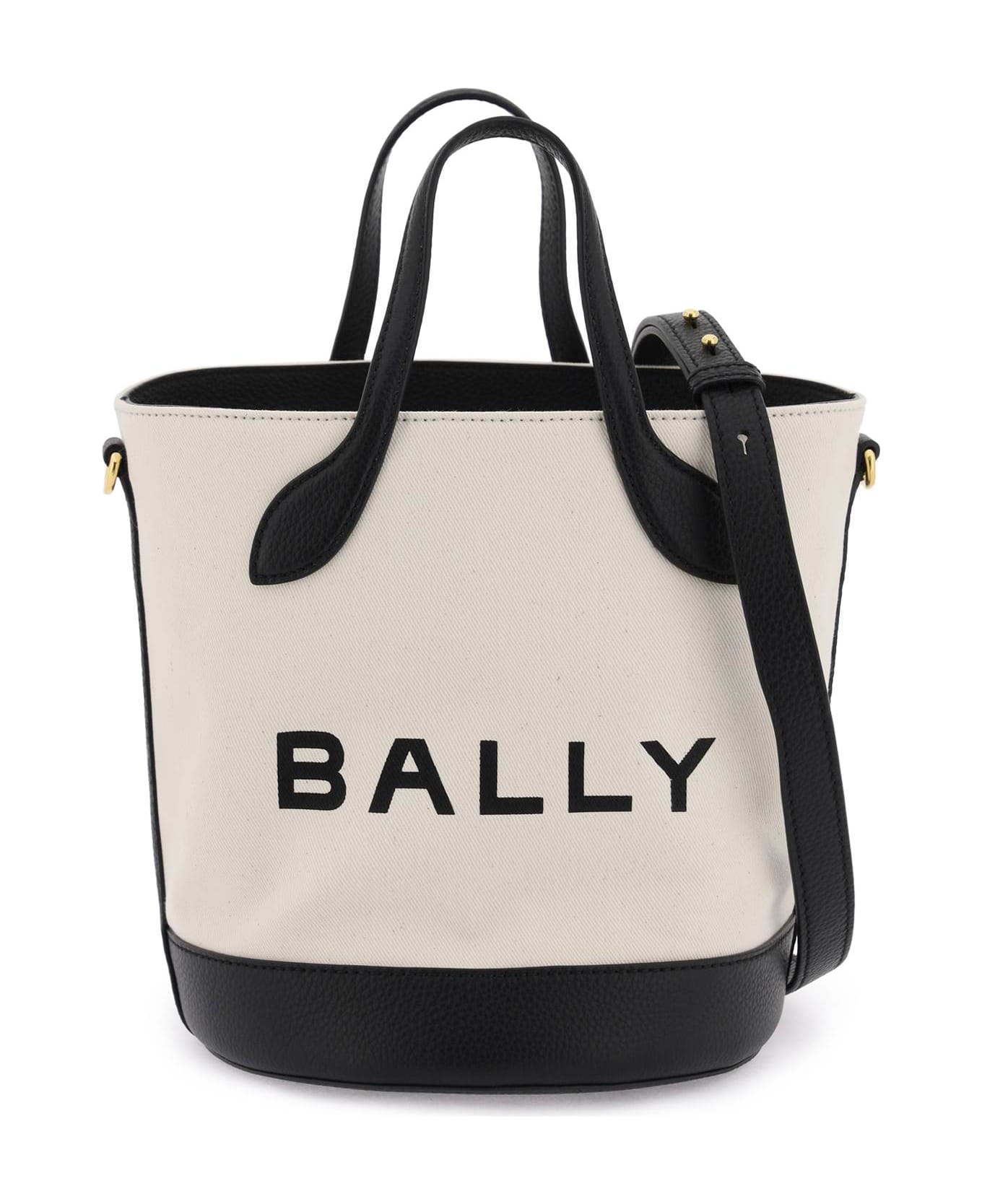Bally '8 Hours' Bucket Bag - NATURAL BLACK ORO (White)