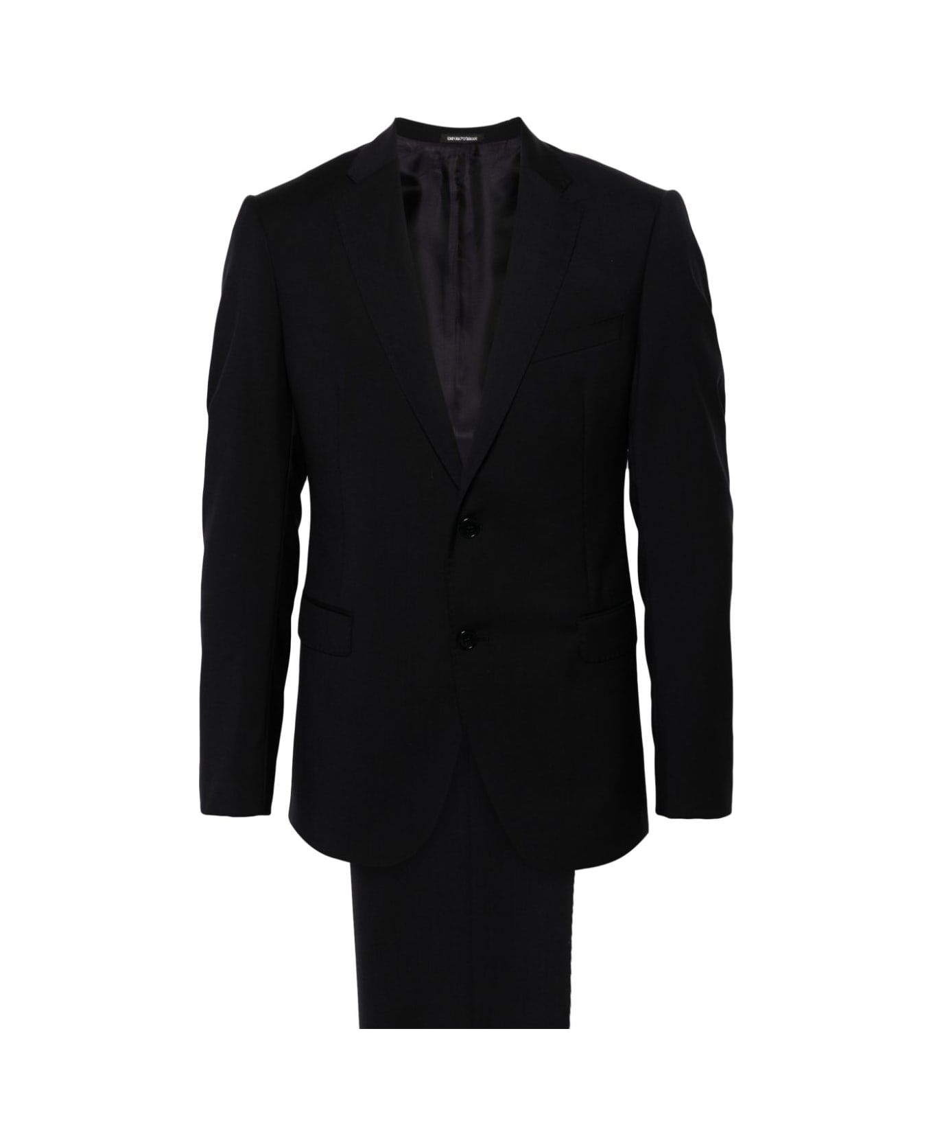 Emporio Armani Wool Single-breasted Suit - Grey