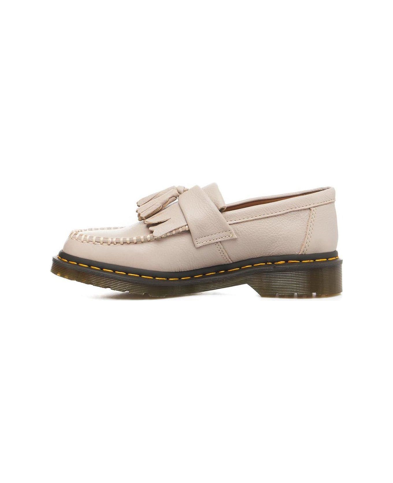 Dr. Martens Adrian Moccasins With Tassels In Virginia Leather - Natural