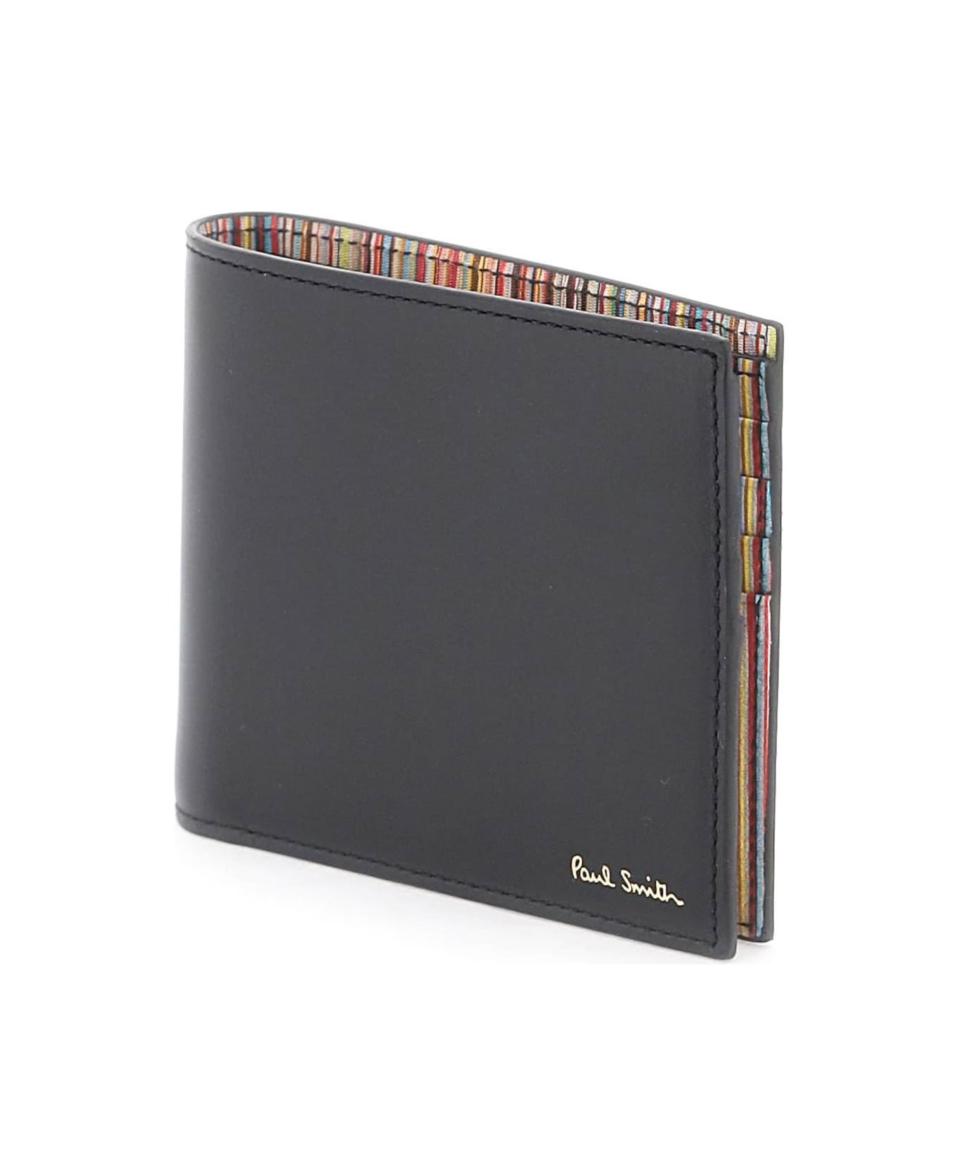 Paul Smith Signature Stripe Bifold Wallet - BLACK (Black)