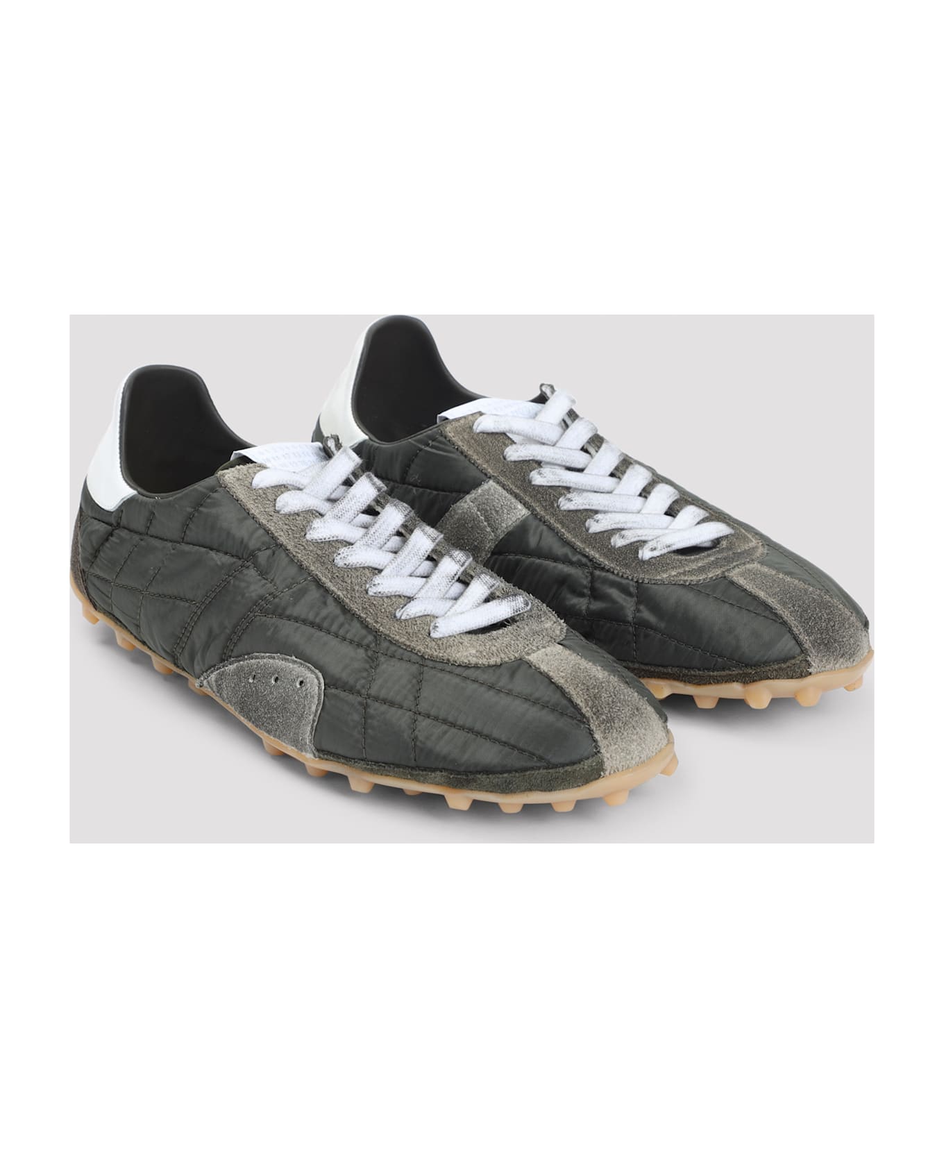 Maison Margiela Sprinters Low Top Sneakers - Dark Green White Grey スニーカー