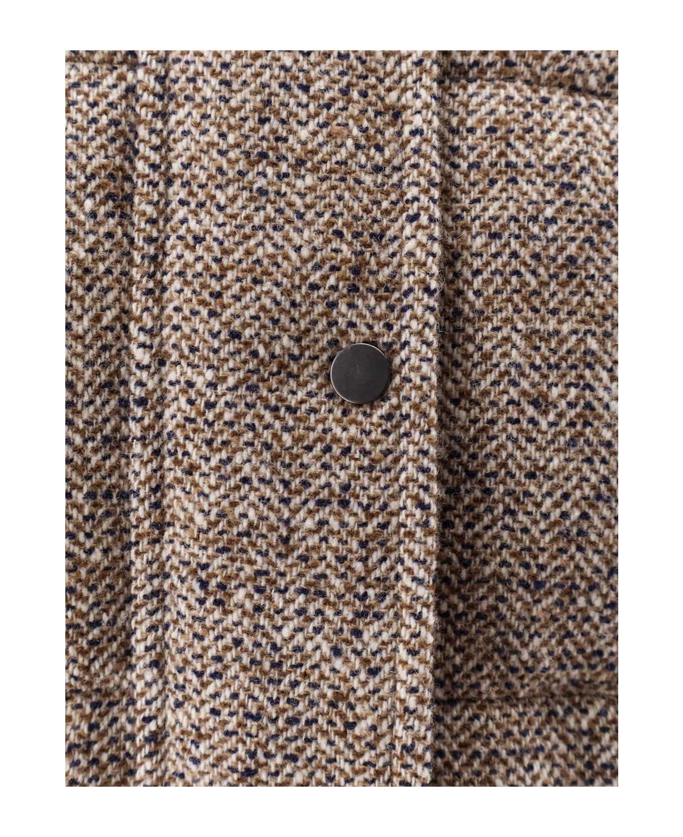 Brunello Cucinelli Reversible Wool And Silk Down Jacket - OCRA/PANAMA/NERO